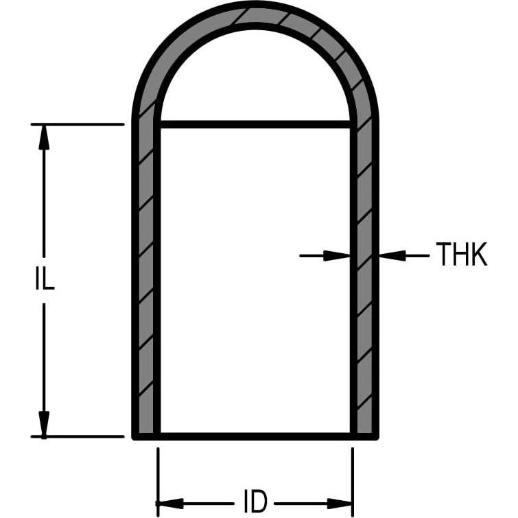 Tapones de Goma para Patas de Muebles Fuerza de Protección 9mm - Paquete de 12