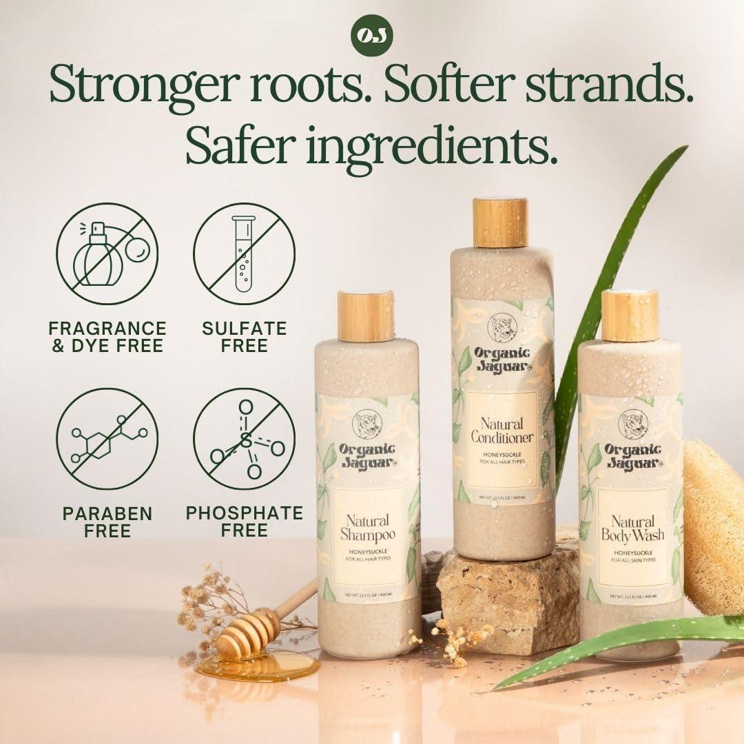 Champú Natural Orgánico Jaguar 400 ml Sin Sulfatos Aloe Vera