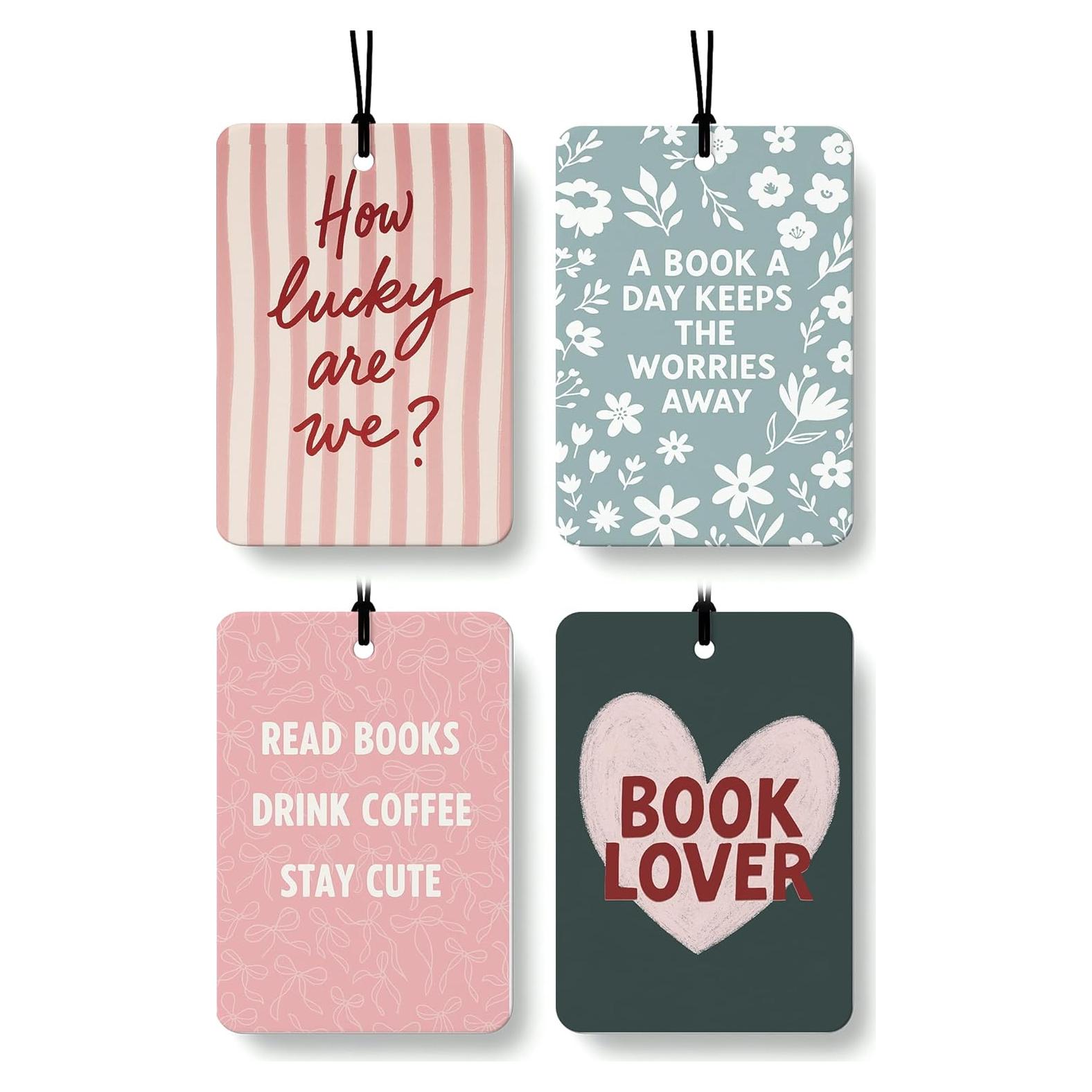 Ambientador de Coche EKGJW, 4 Piezas, Aroma Fresco, Decoración