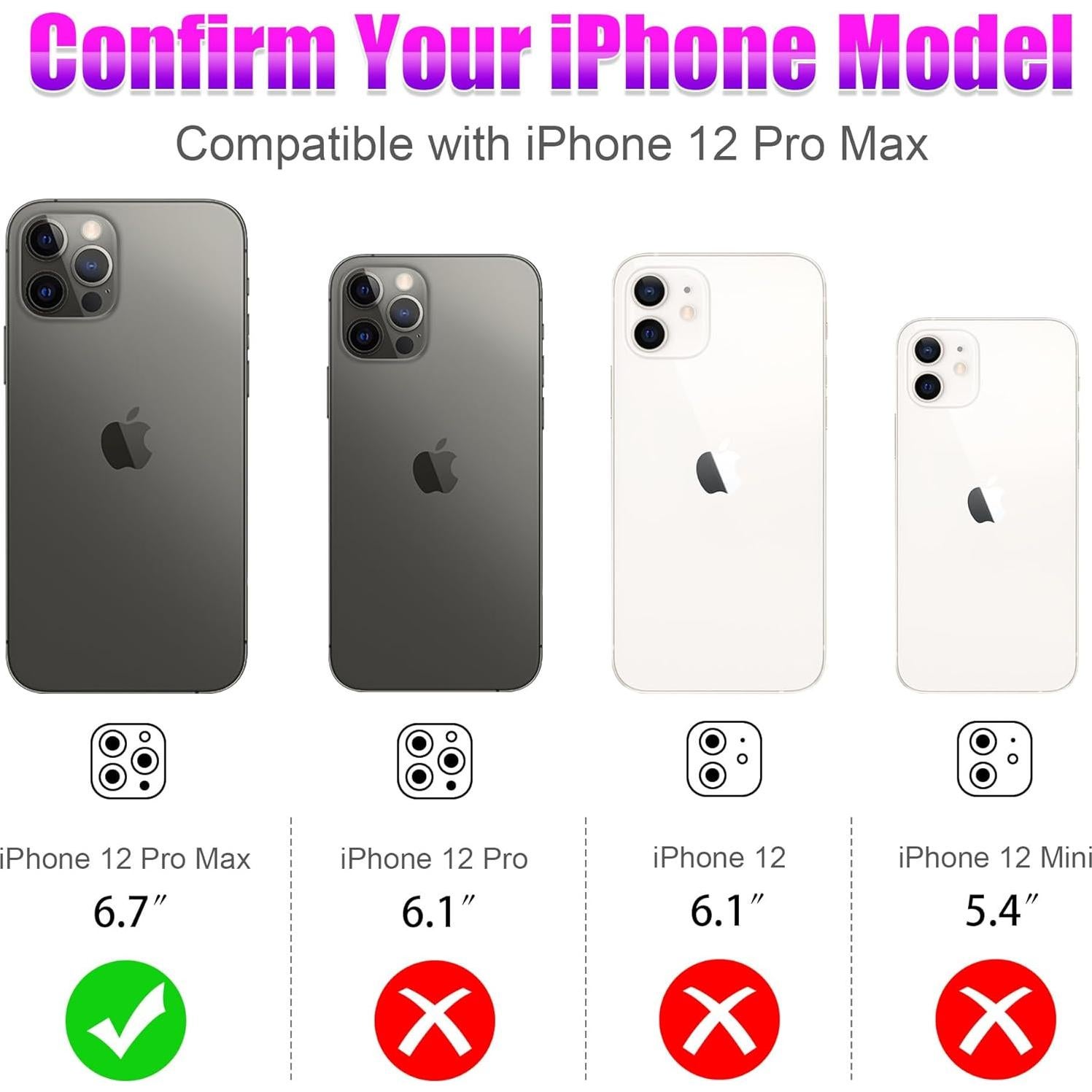 Protector de Lente de Cámara AGVEE para iPhone 12 Pro Max 9H