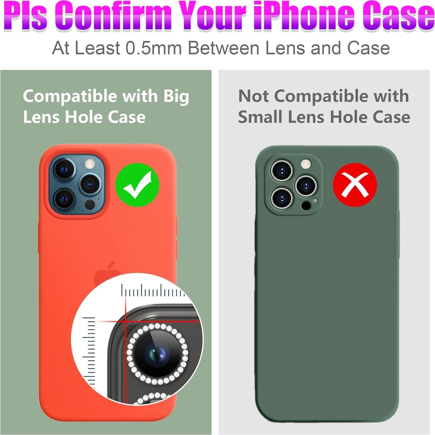 Protector de Lente de Cámara AGVEE para iPhone 12 Pro Max 9H