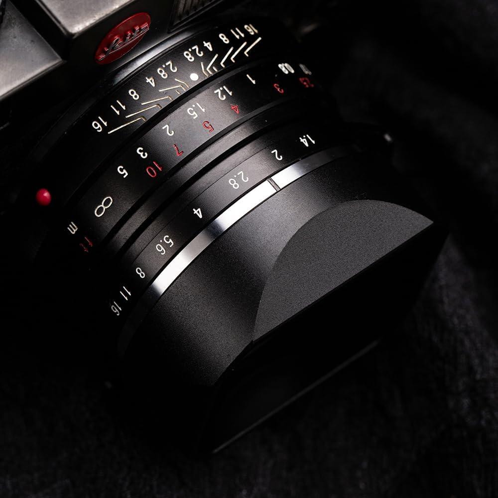 Capucha de lente cuadrada DBZZ para Voigtlander 35mm 40mm 50mm