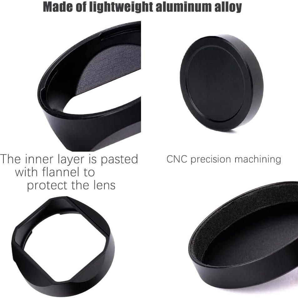 Capucha de lente cuadrada DBZZ para Voigtlander 35mm 40mm 50mm