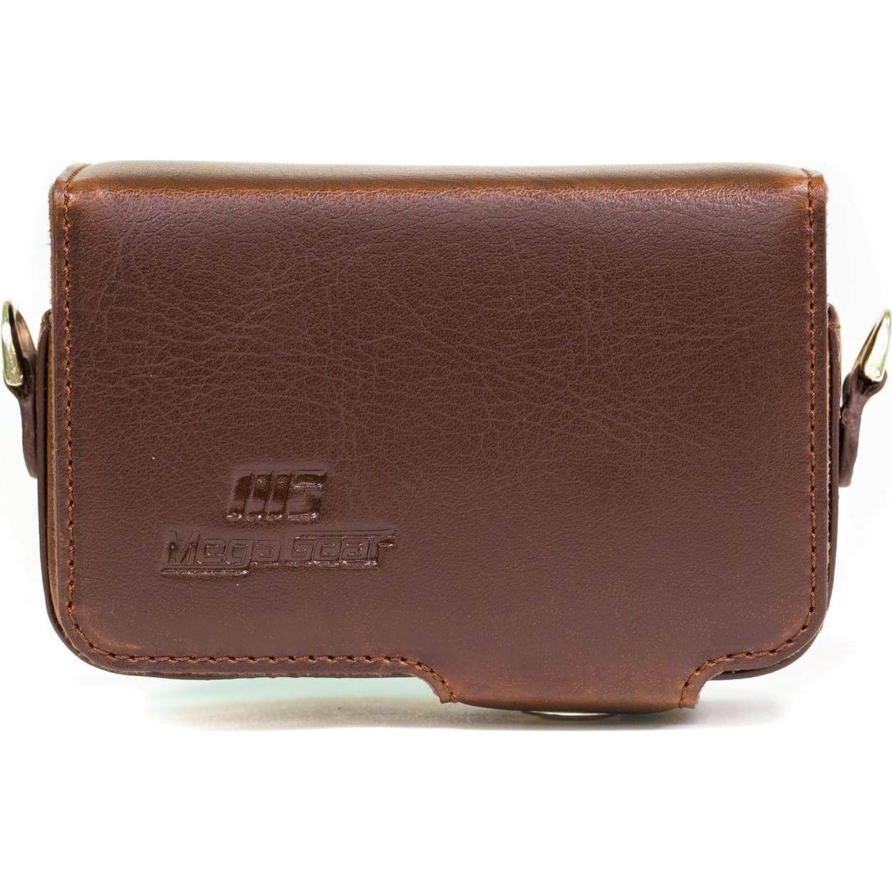 Funda de Cuero PU MegaGear para Canon PowerShot SX280 HS - Marrón
