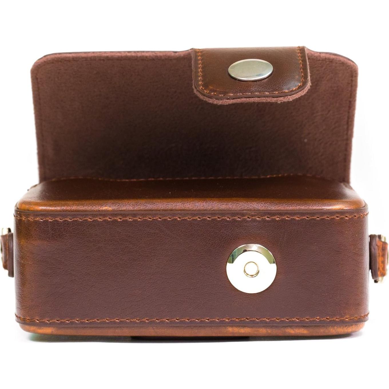 Funda de Cuero PU MegaGear para Canon PowerShot SX280 HS - Marrón