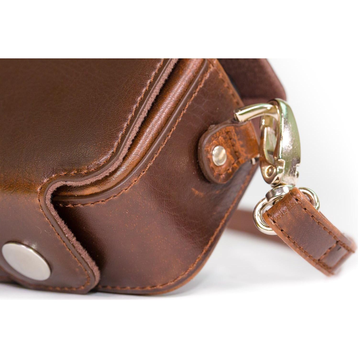 Funda de Cuero PU MegaGear para Canon PowerShot SX280 HS - Marrón