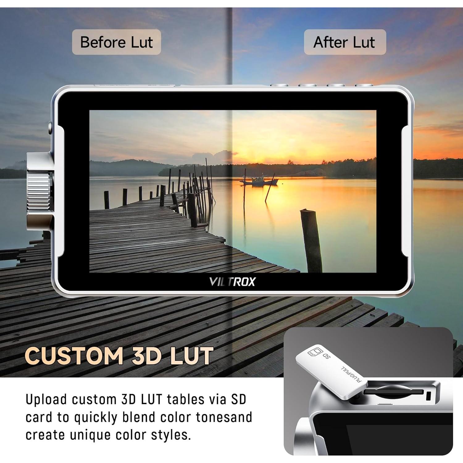 Monitor de Campo VILTROX DC-V1 5.5" Táctil 1920x1080 HDMI