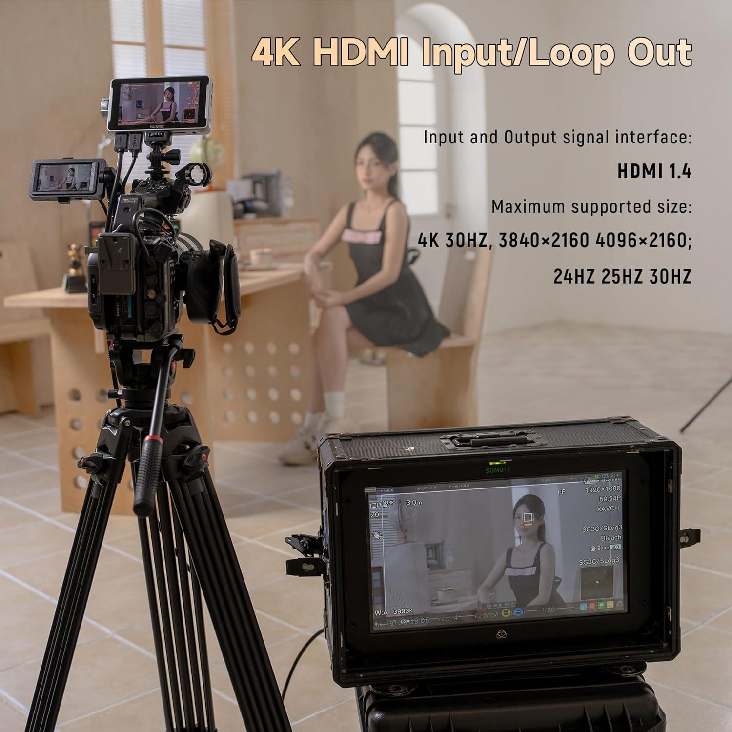 Monitor de Campo VILTROX DC-V1 5.5" Táctil 1920x1080 HDMI