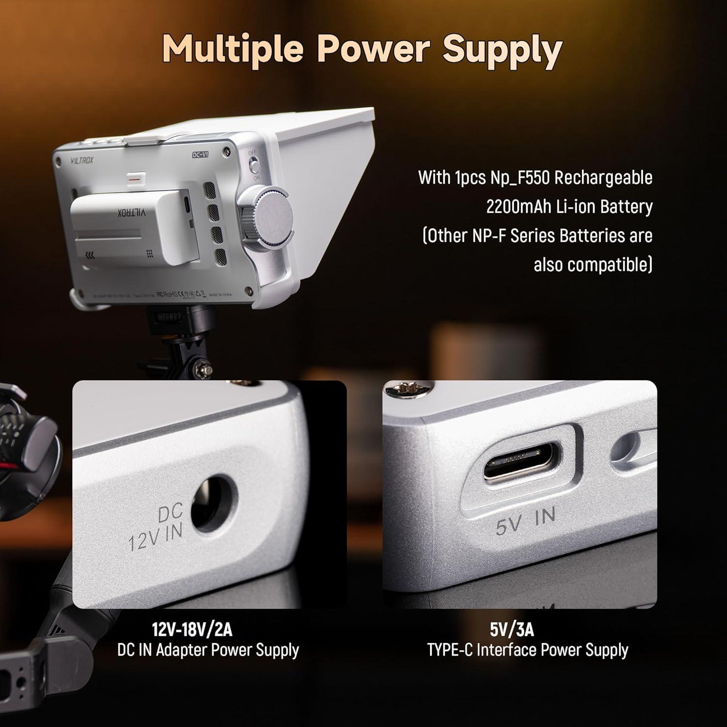 Monitor de Campo VILTROX DC-V1 5.5" Táctil 1920x1080 HDMI