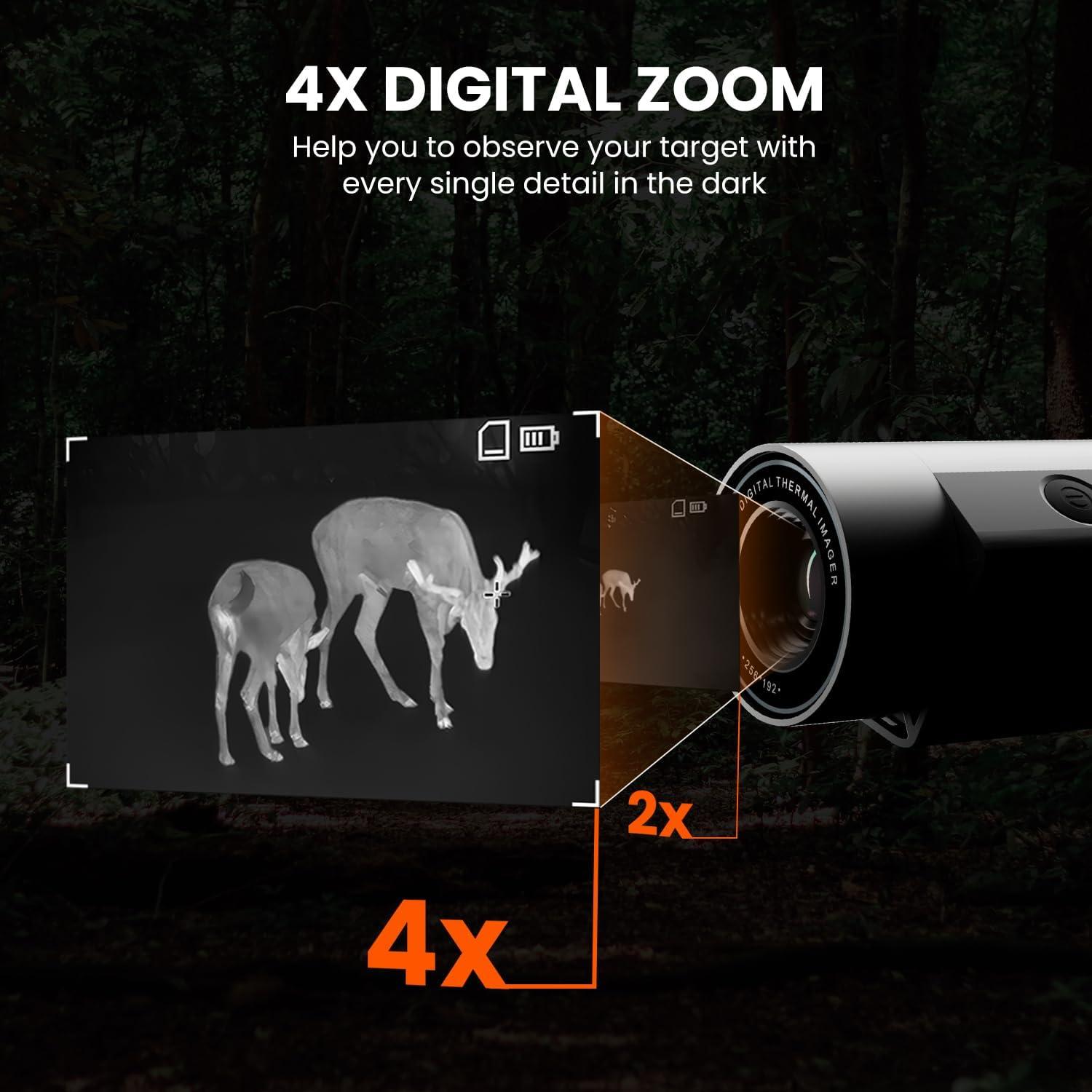 Monocular Térmico MiLESEEY TNV10 256x192 550m Visión Nocturna