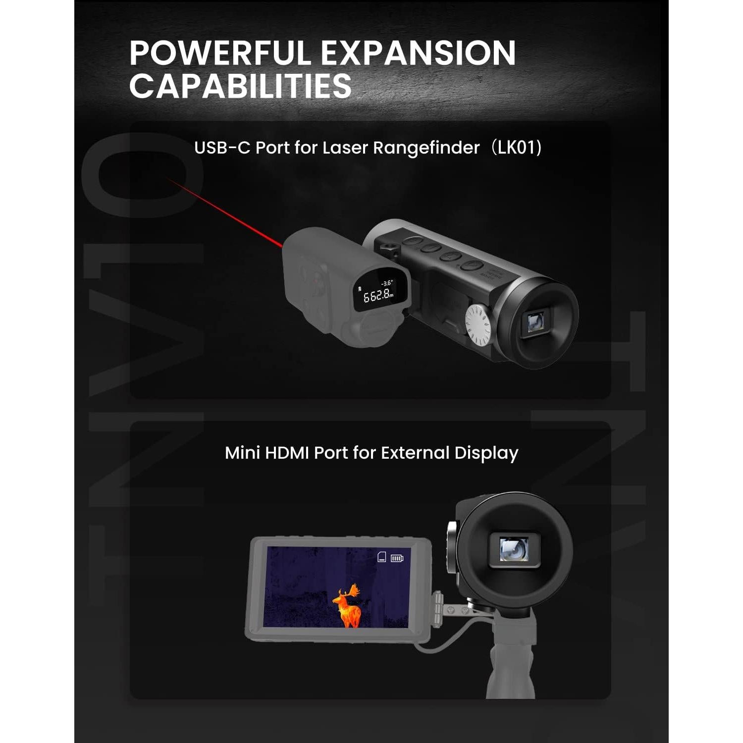Monocular Térmico MiLESEEY TNV10 256x192 550m Visión Nocturna