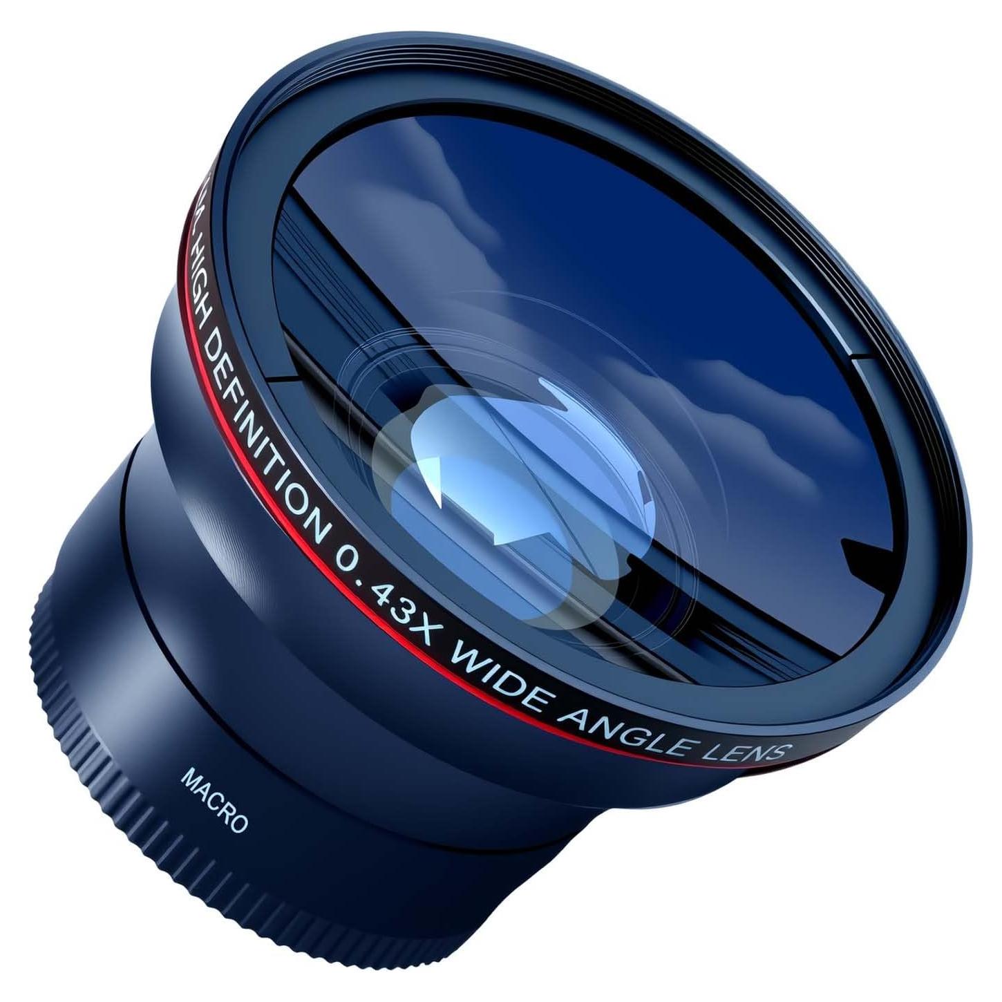 Lente Gran Angular 0.43X Macro 49mm para Canon Sony Fujifilm