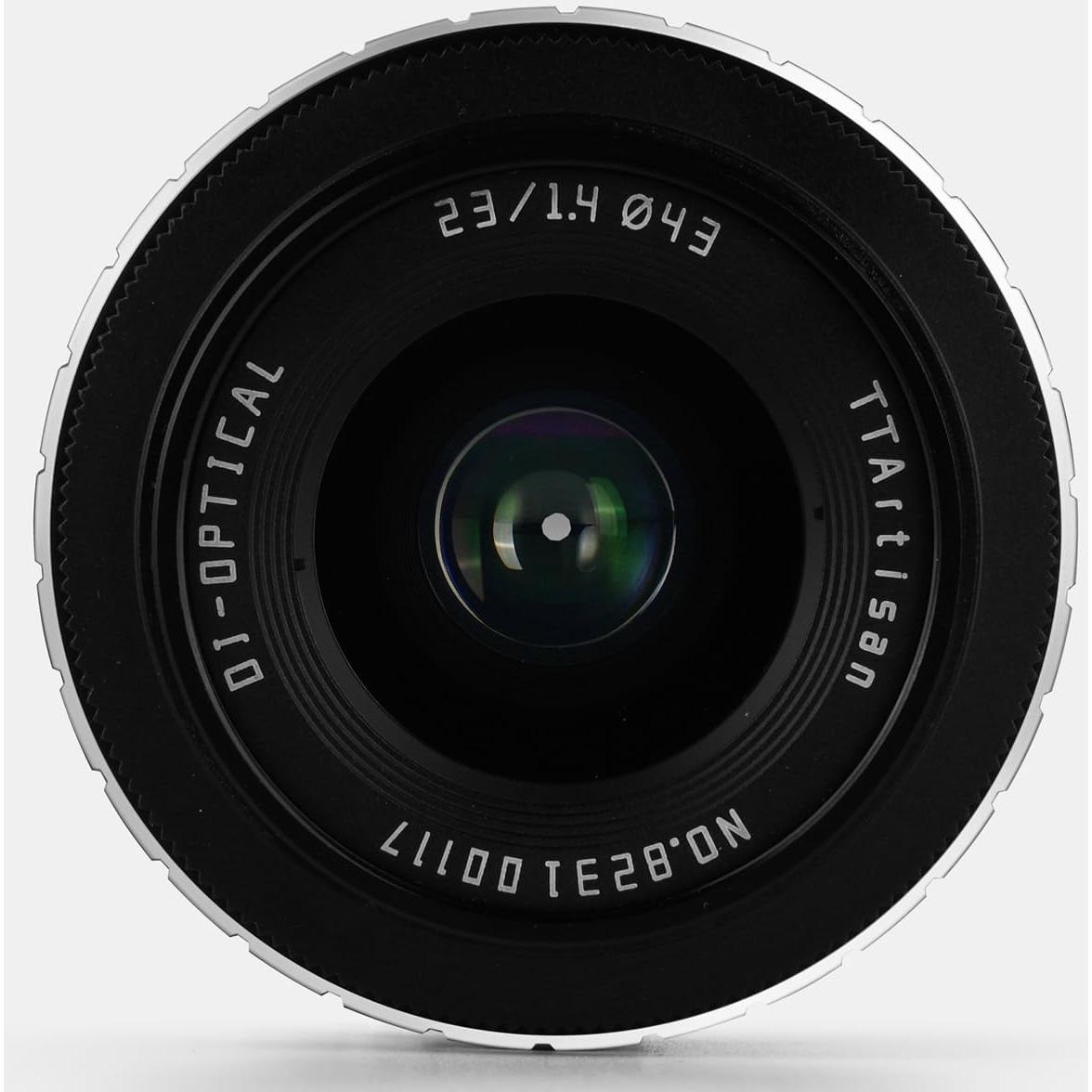 Lente TTArtisan 23mm F1.4 para Fuji X - Cuerpo Metálico Negro