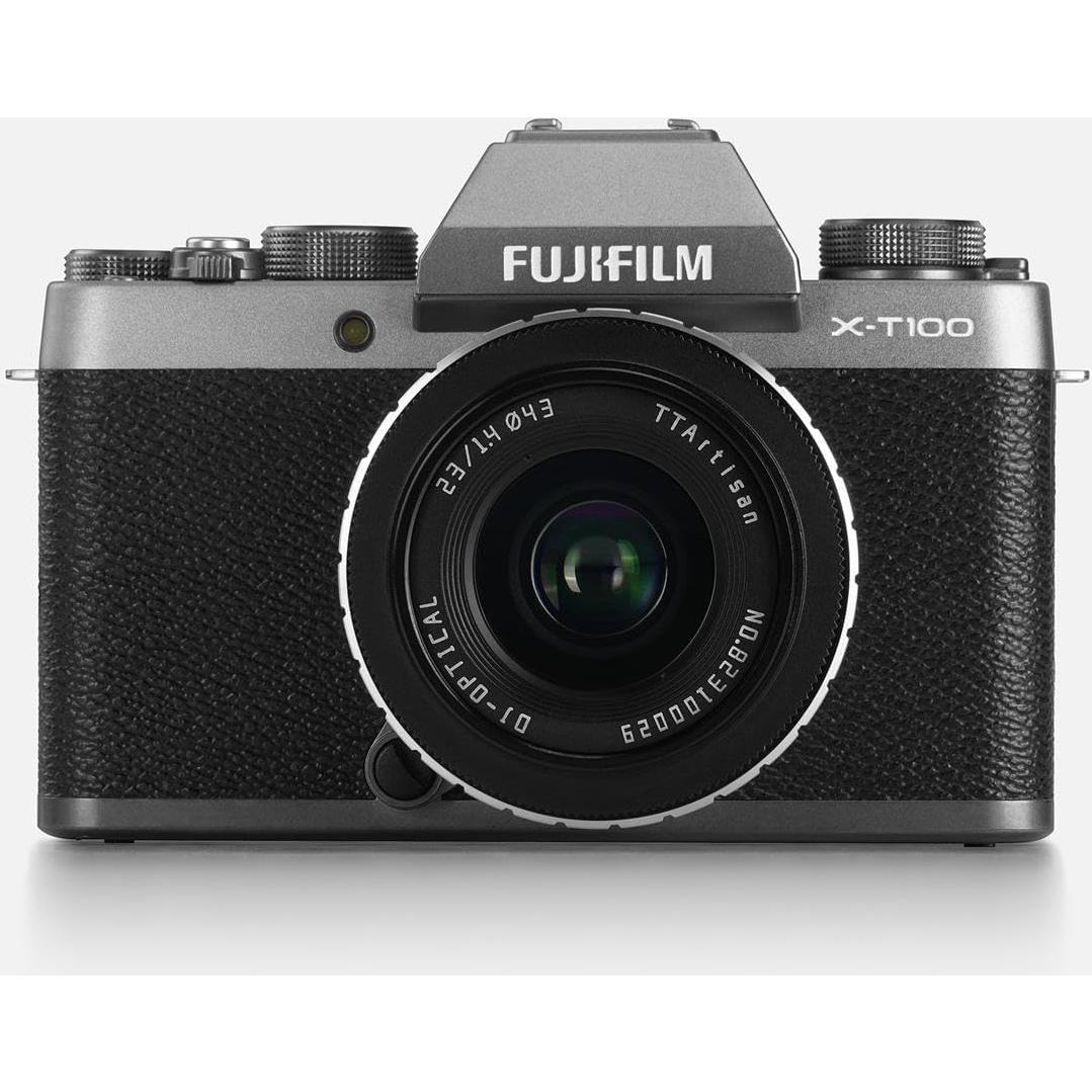 Lente TTArtisan 23mm F1.4 para Fuji X - Cuerpo Metálico Negro