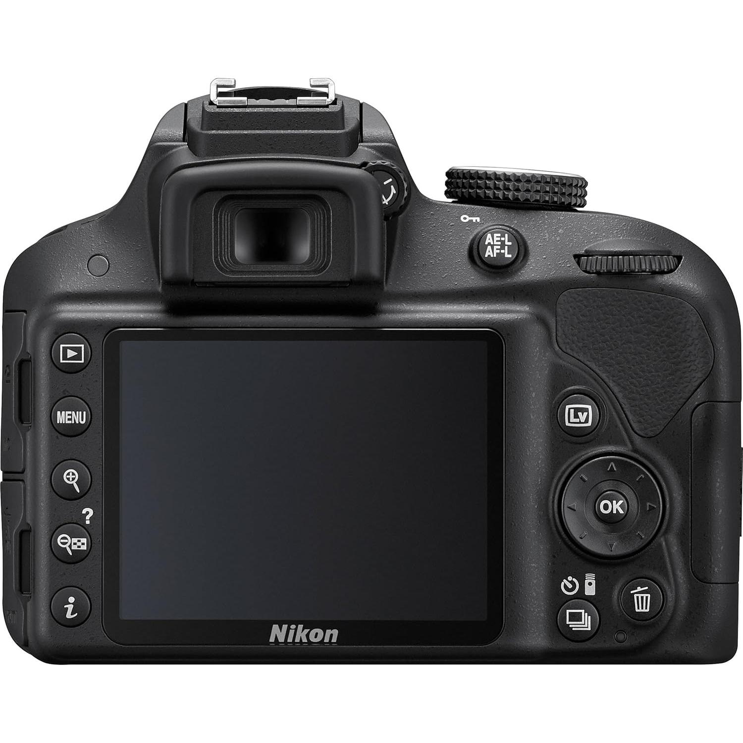 Nikon D3300 24.2 MP CMOS Digital SLR with Auto Focus-S DX Nikkor 18-55mm f/3.5-5.6G VR II Zoom Lens (Black)