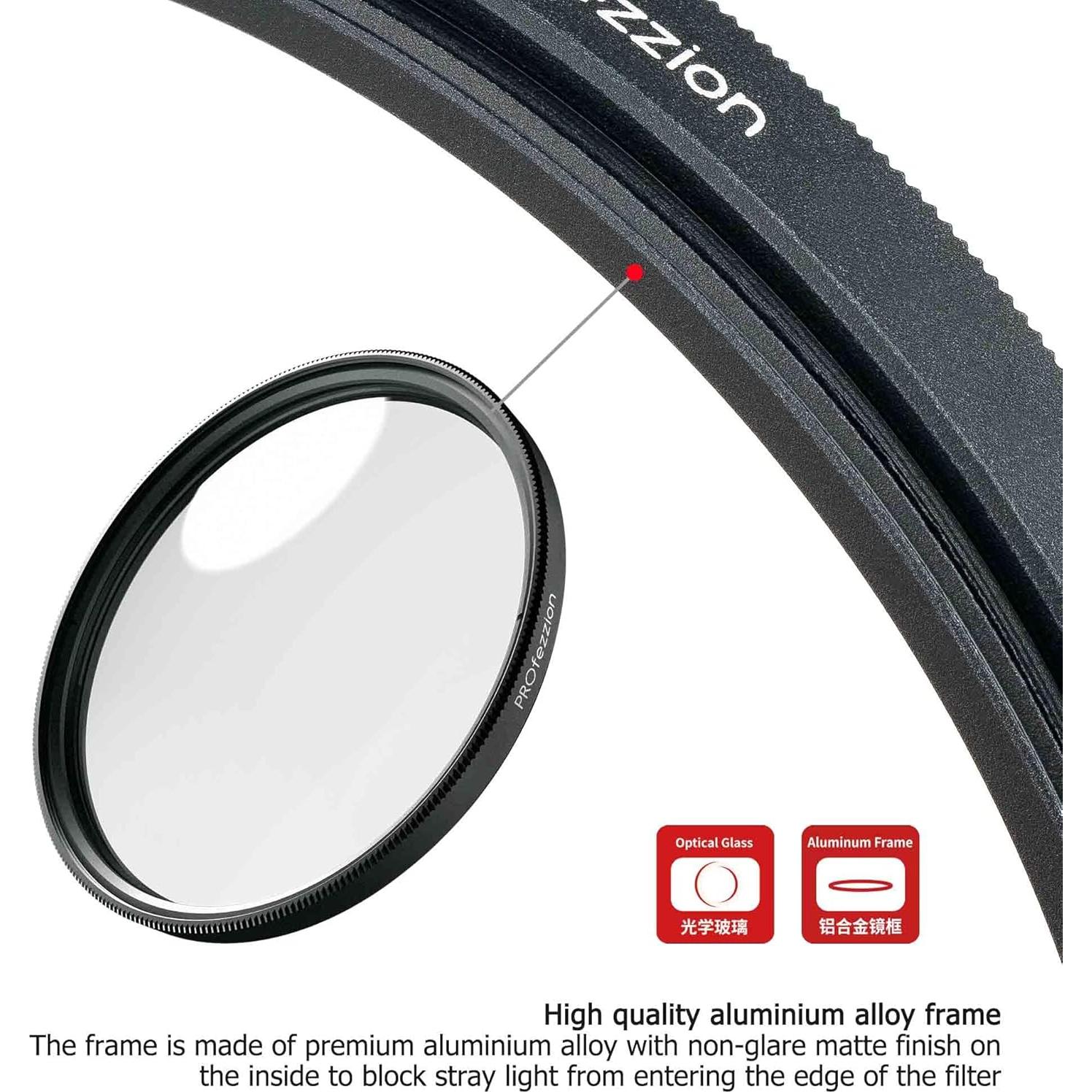 Filtro de Acercamiento PROfezzion 52mm +10 para Lentes Macro