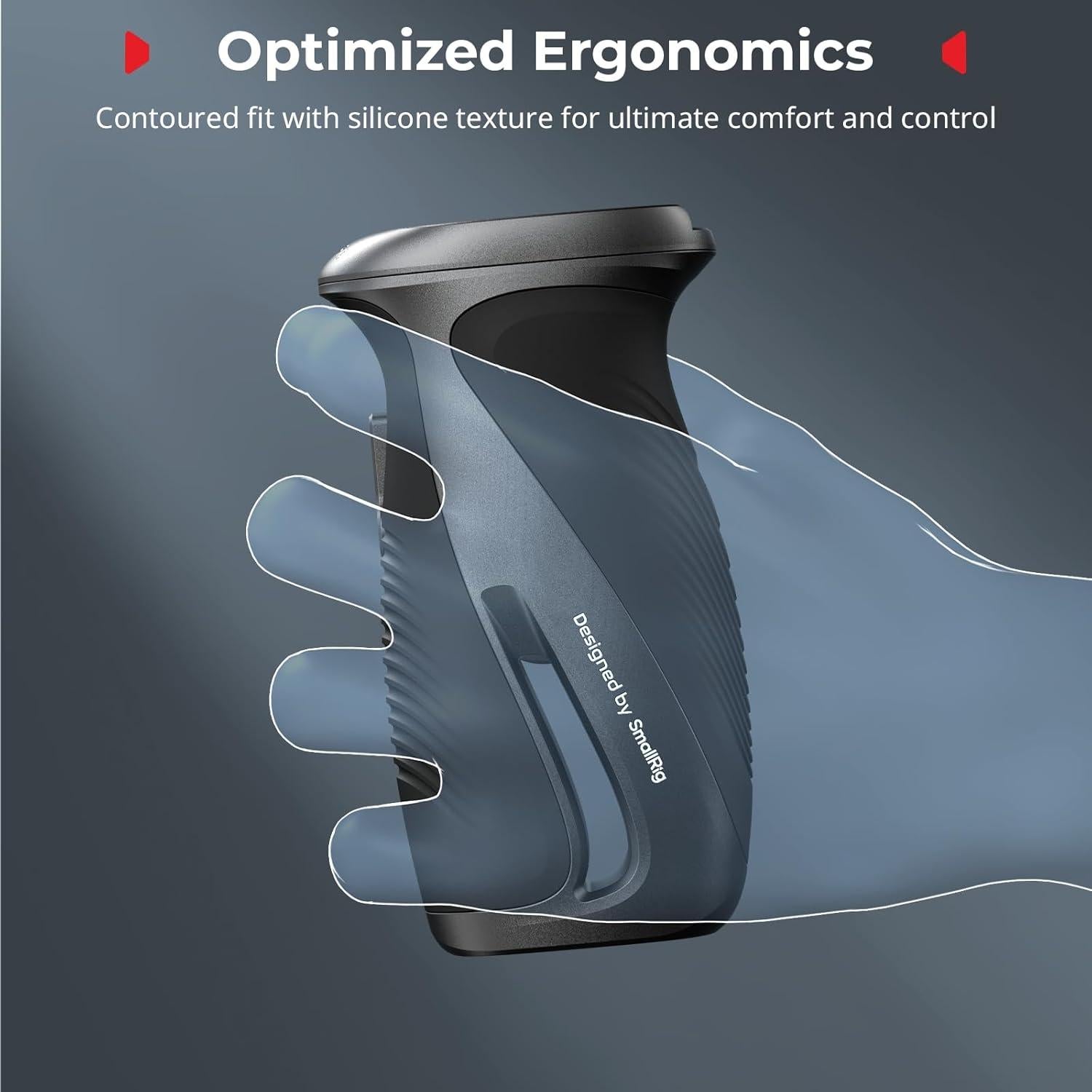 Mango Lateral Rotativo SmallRig 12731 con Silicona Antideslizante