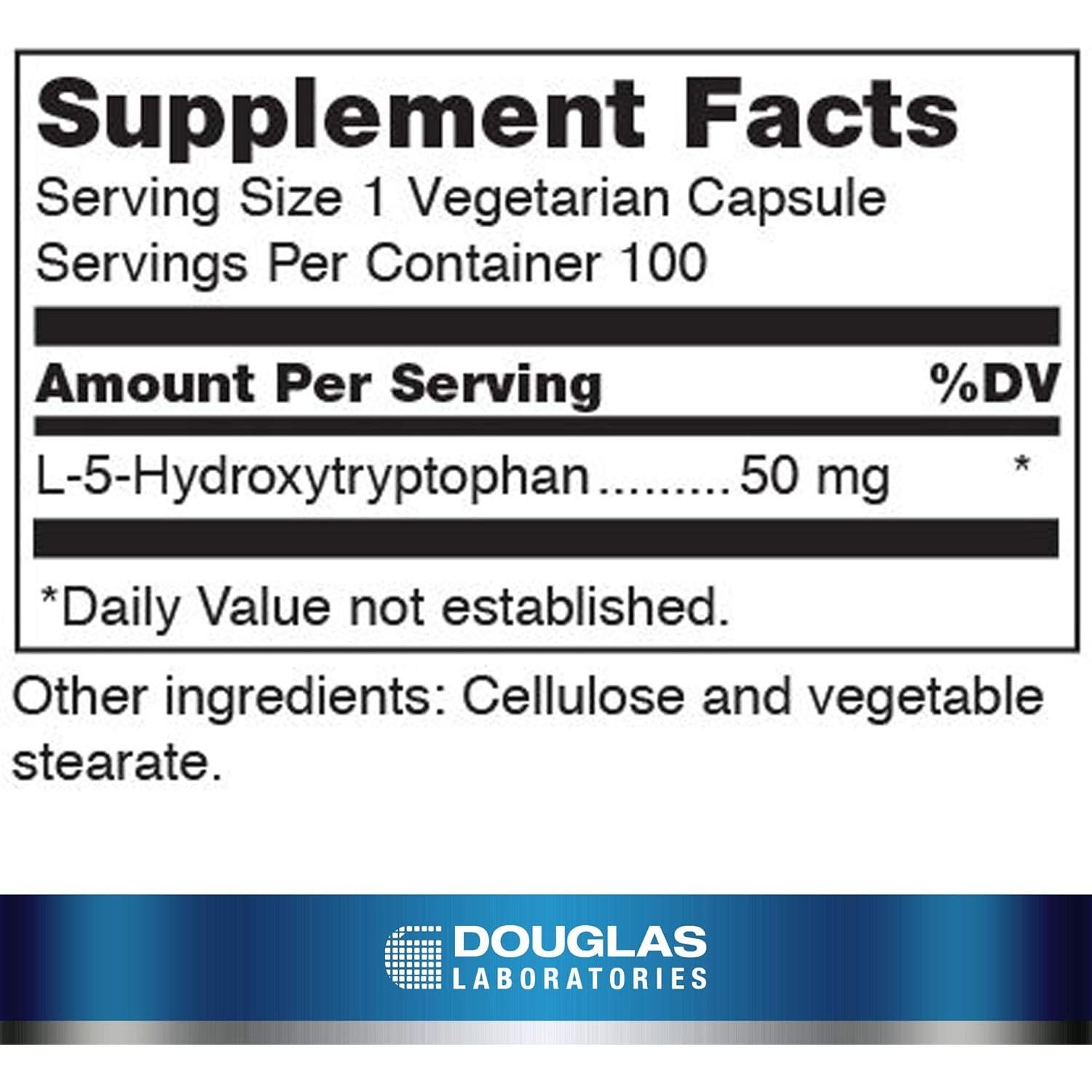 Suplemento 5-HTP Douglas Laboratories 50 mg - 100 Cápsulas