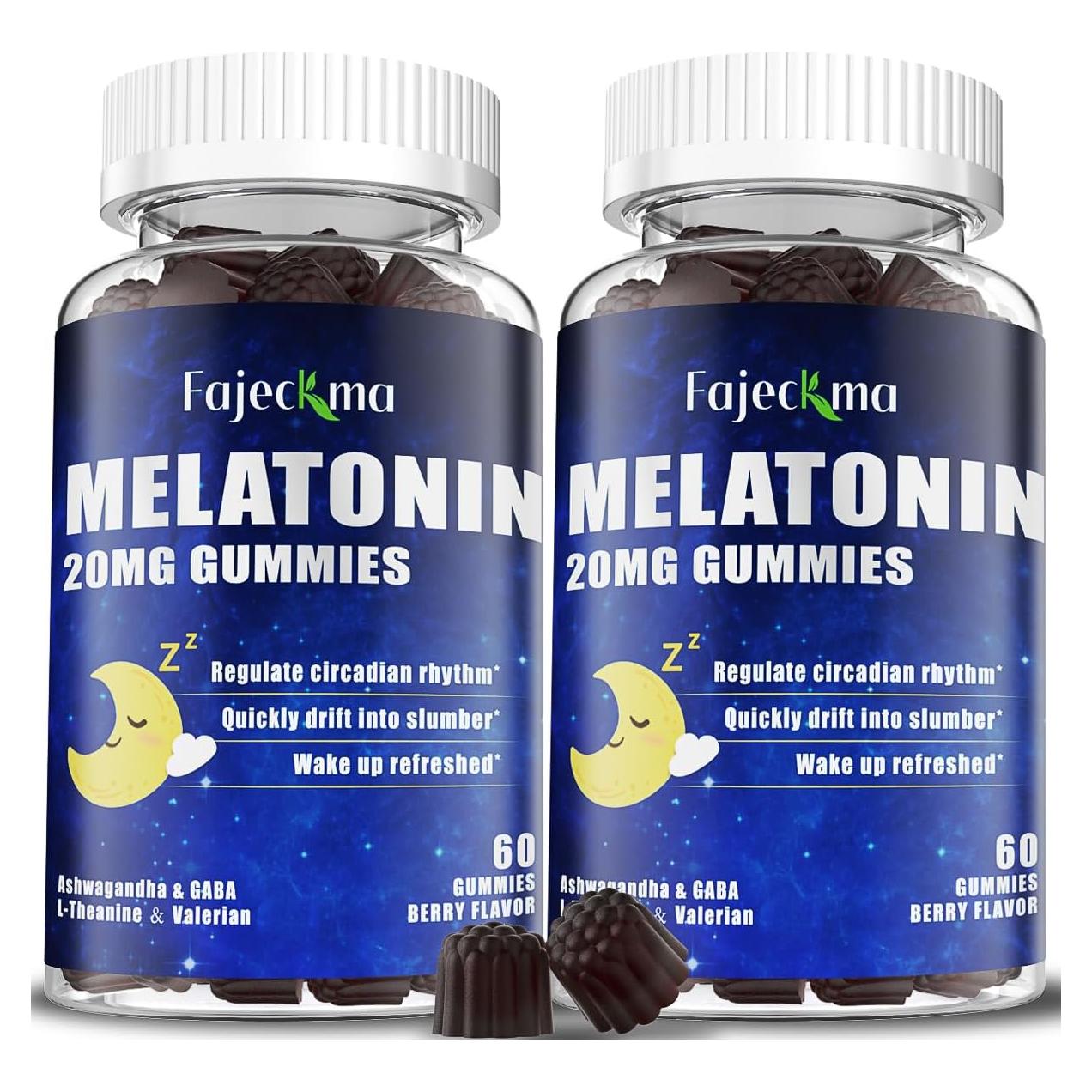 Gomitas de Melatonina Natural 20mg Fajeckma 120 Unidades