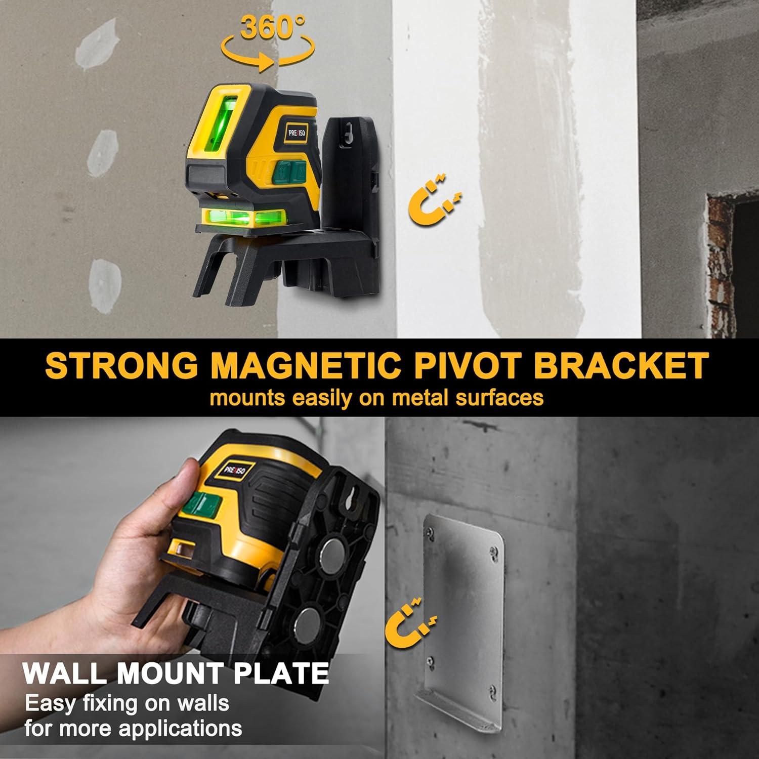 Nivel láser PREXISO con trípode 30m y 2 puntos de plomada