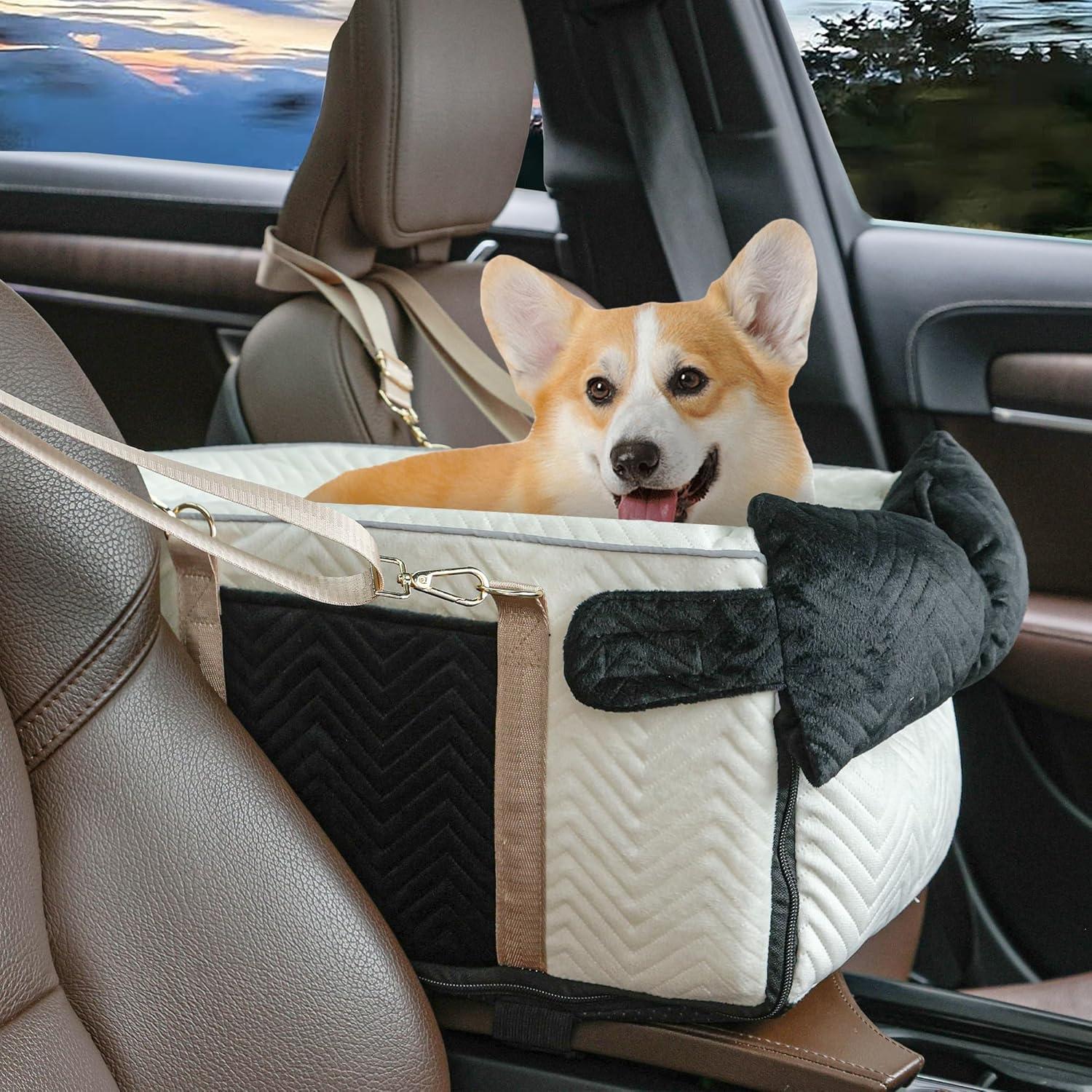Asiento de coche para perros RUONARIER consola 45x24x22cm
