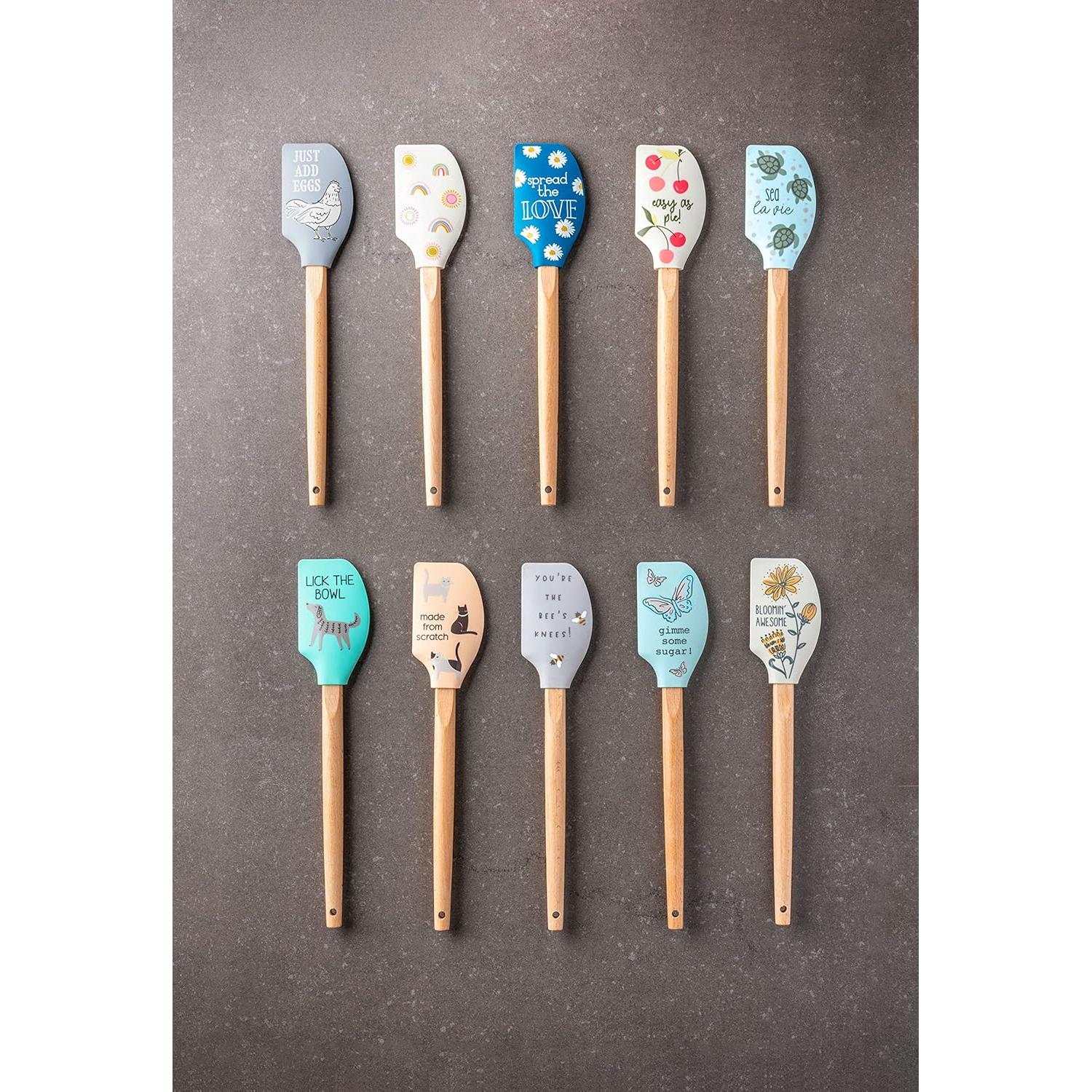 Espátula de Silicona Karma con Mango de Madera - 32.5 cm