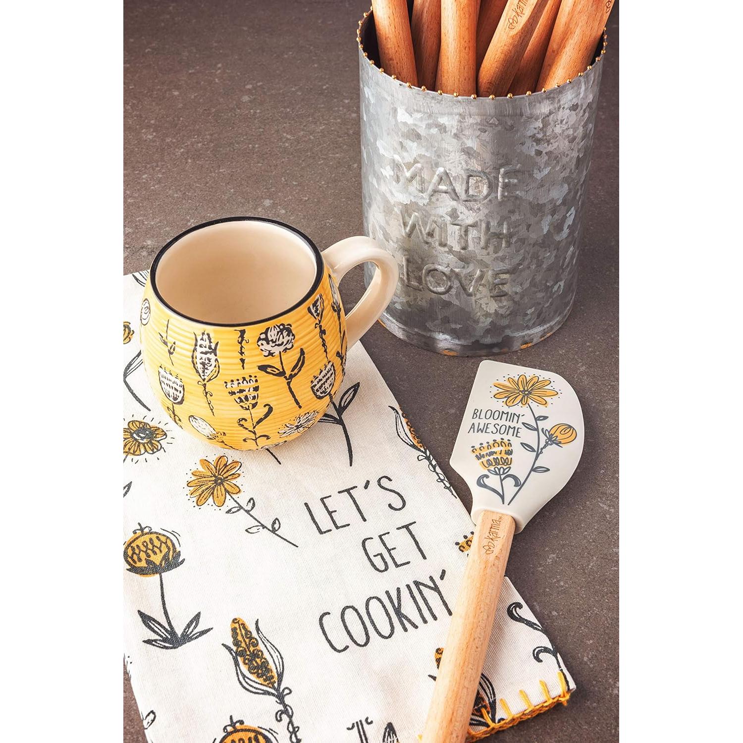 Espátula de Silicona Karma con Mango de Madera - 32.5 cm