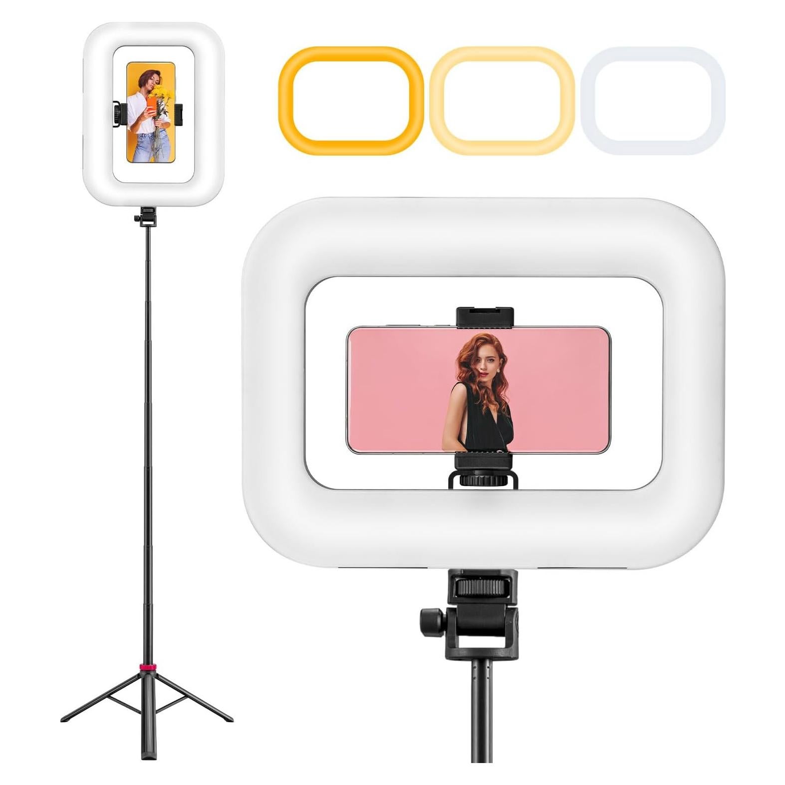 Anillo de Luz LED 20W con Trípode 203.2 cm y Batería 8000mAh