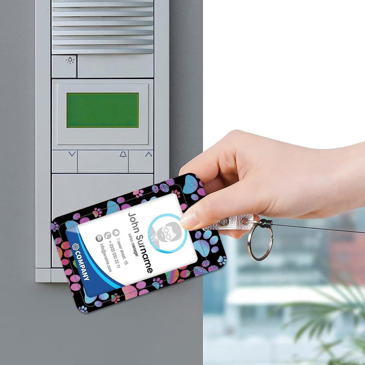 Soporte de Identificación HAKUNEI Garras de Gato Retráctil