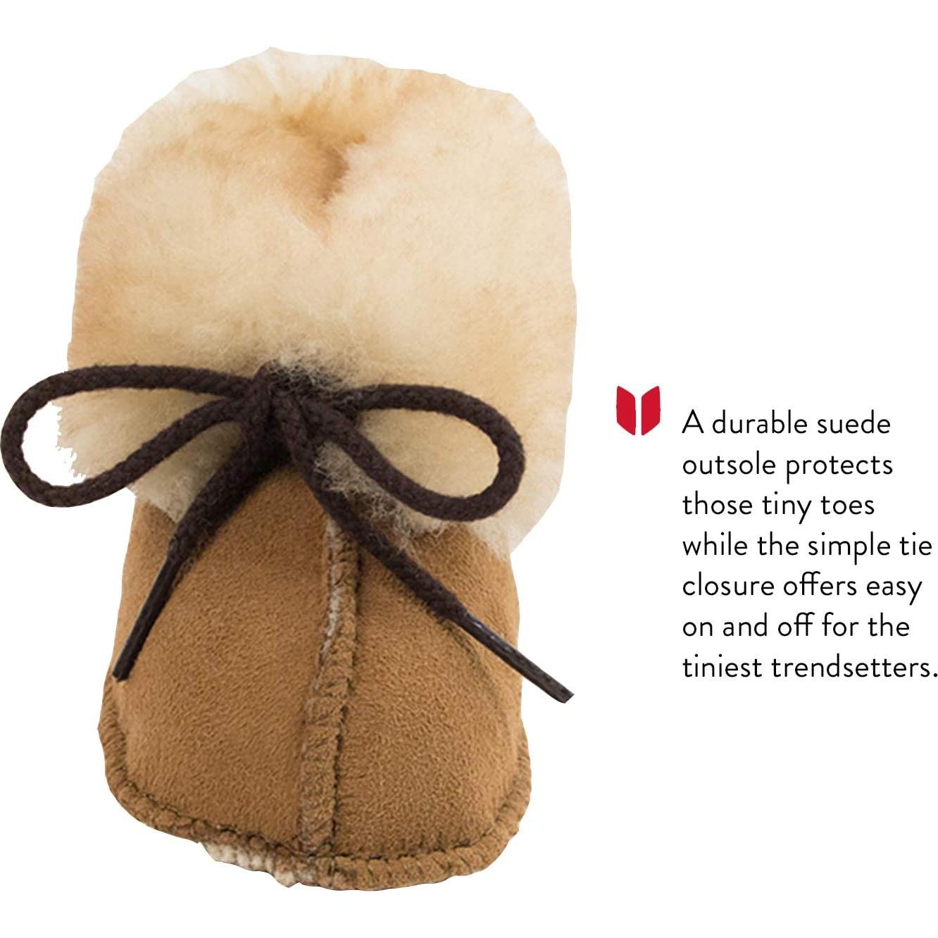 Botín de piel de oveja Minnetonka para infante 0-12 meses