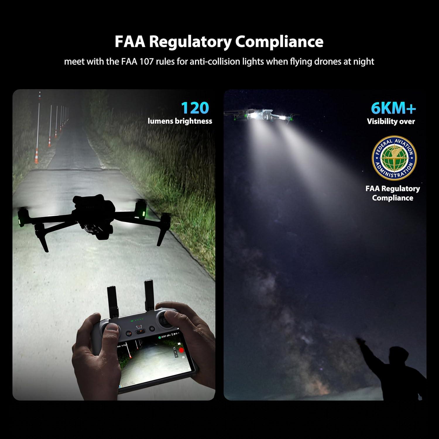 Luz Estroboscópica LED STARTRC para Drones - 2 Piezas