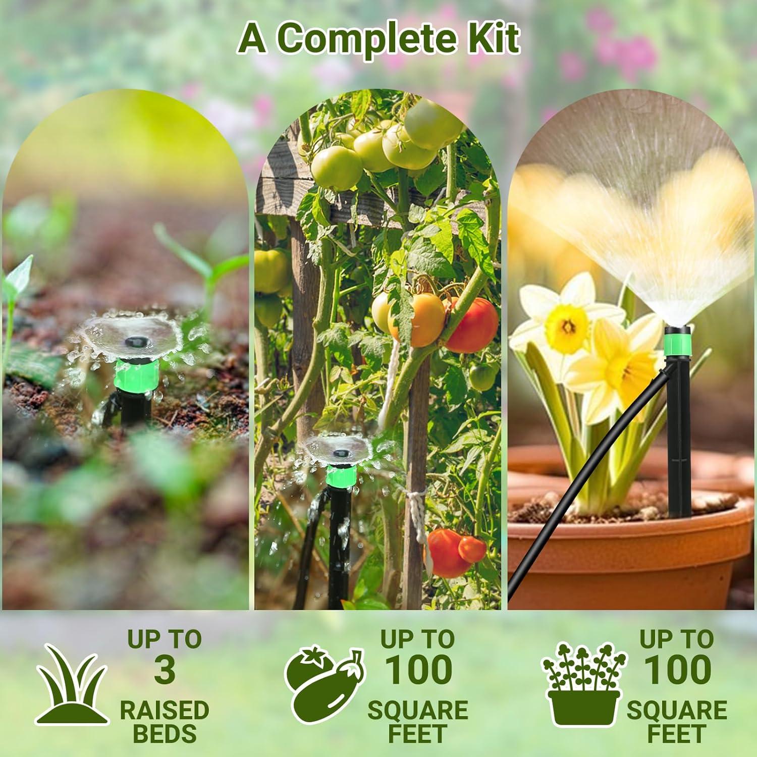 Kit de Riego por Goteo Gobelief - Sistema Ajustable 30.48 m