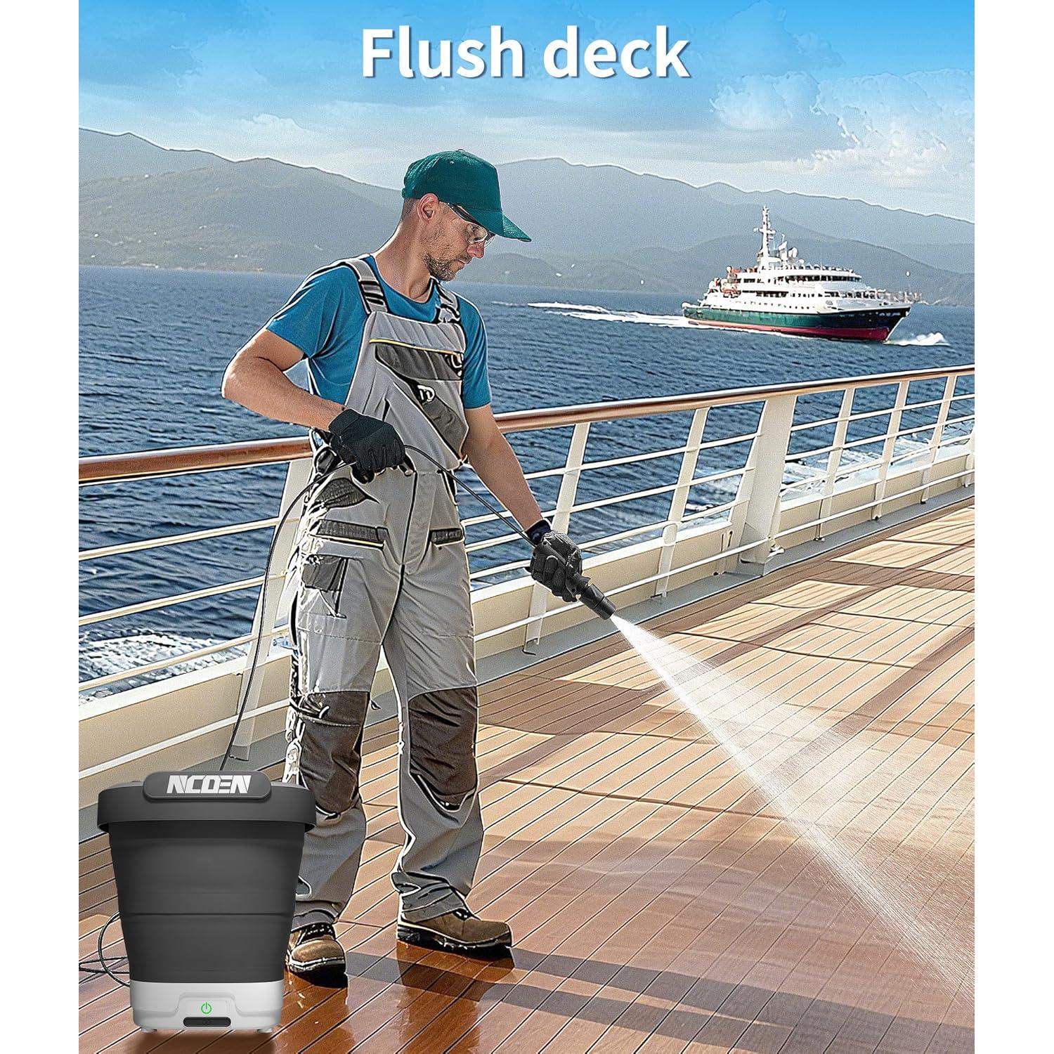 Lavadora a Presión Inalámbrica NCOEN 12L 4 Boquillas Portátil