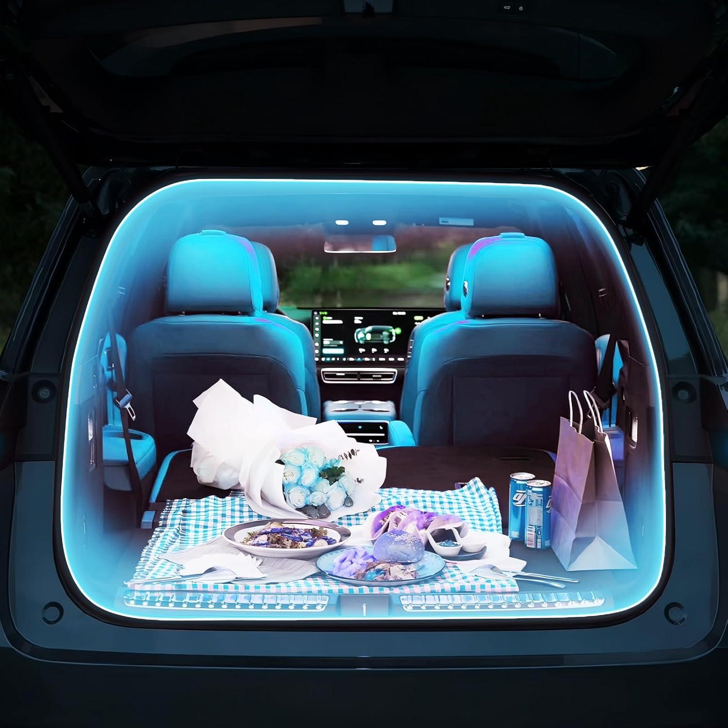 Luces LED de tira para automóviles HOLDCY 299.9 cm Azul 7000K