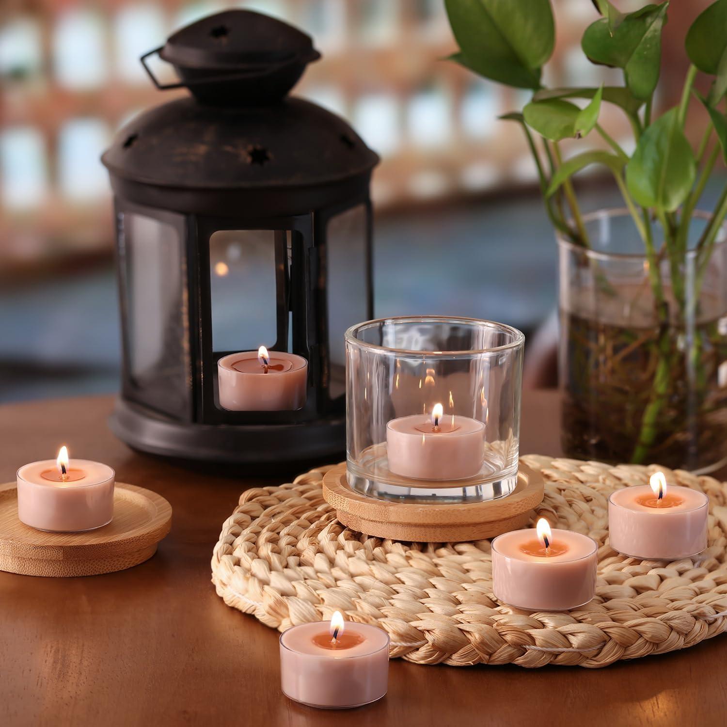 Velas de té aromáticas Bayberry Crush 100% cera de palma 6h