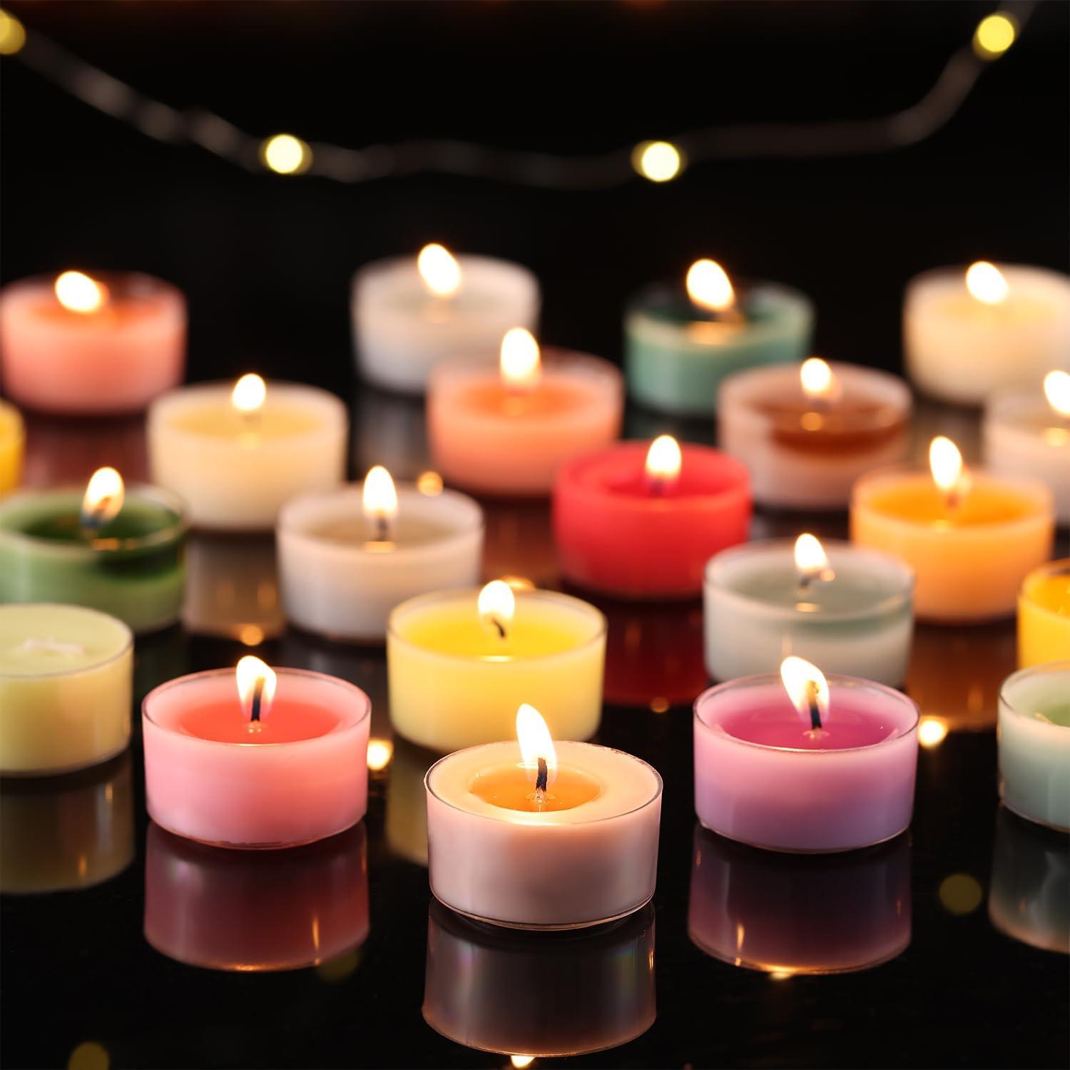 Velas de té aromáticas Bayberry Crush 100% cera de palma 6h