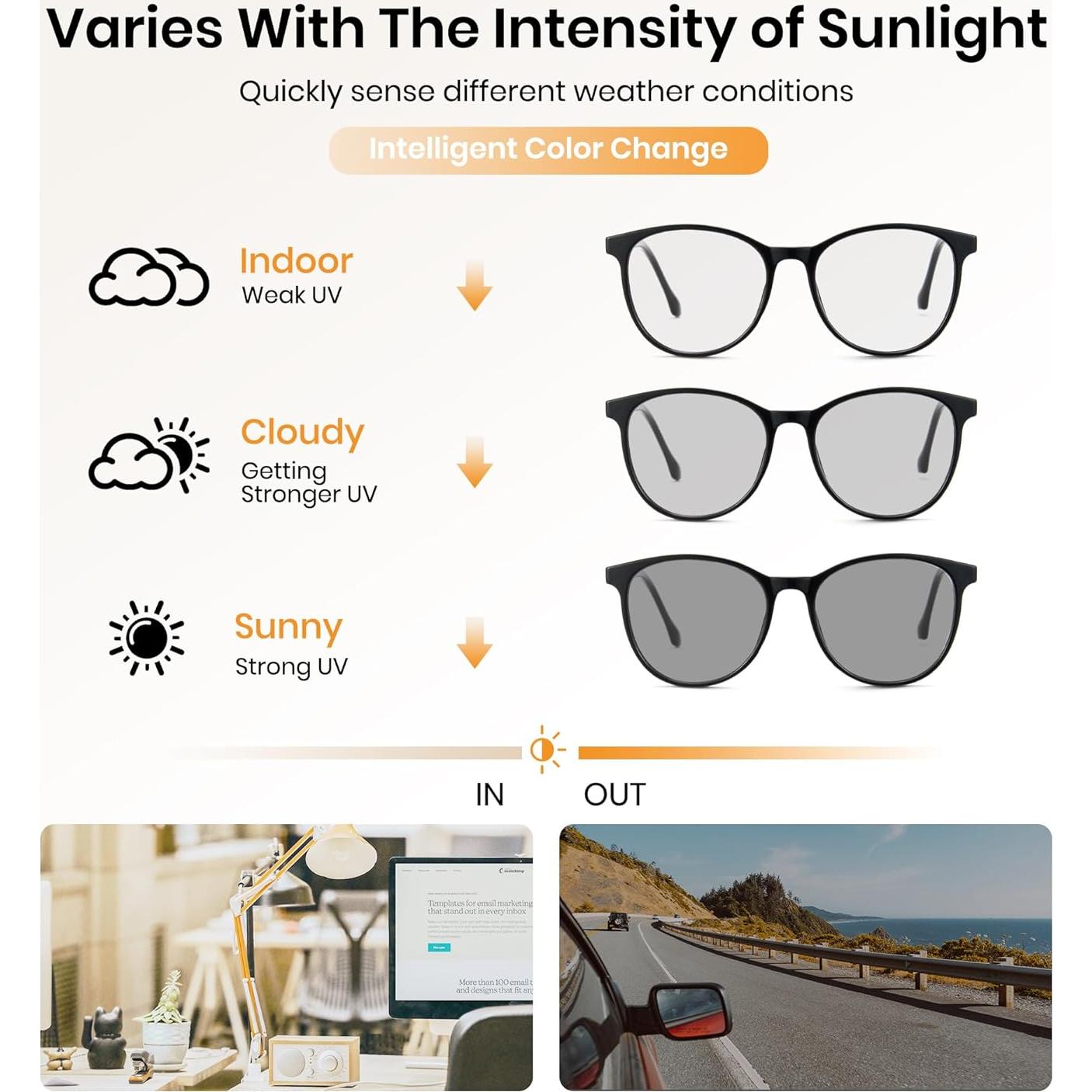 Gafas Fotoquímicas Cyxus 8193 Unisex Protección UV Luz Azul