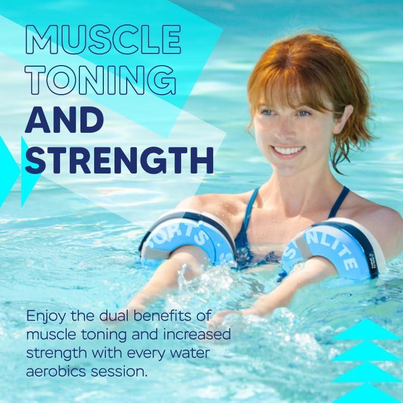 Pesas de Agua Sunlite Sports 1075SS para Ejercicio Acuático