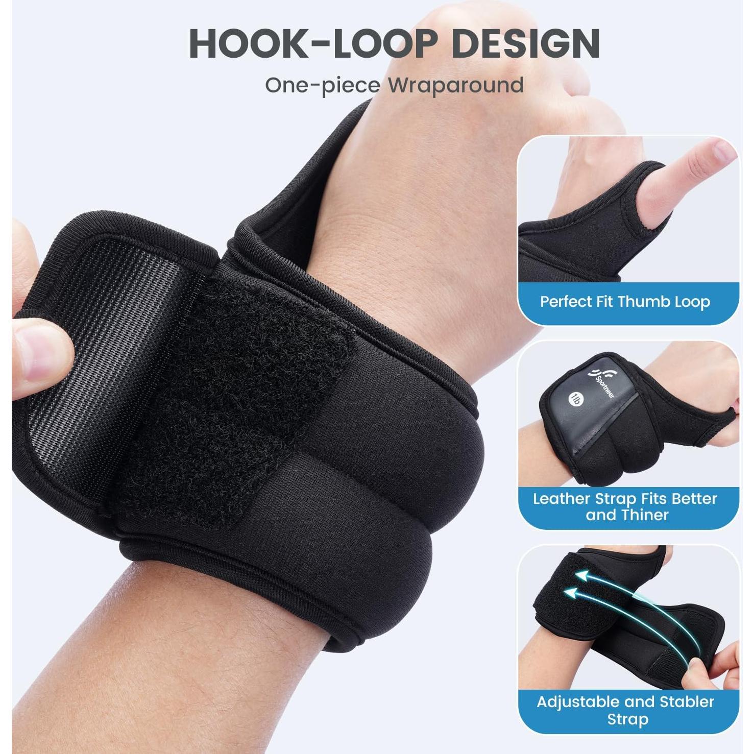 Pesas de Muñeca Sportneer 0.45 kg x 2 para Entrenamiento