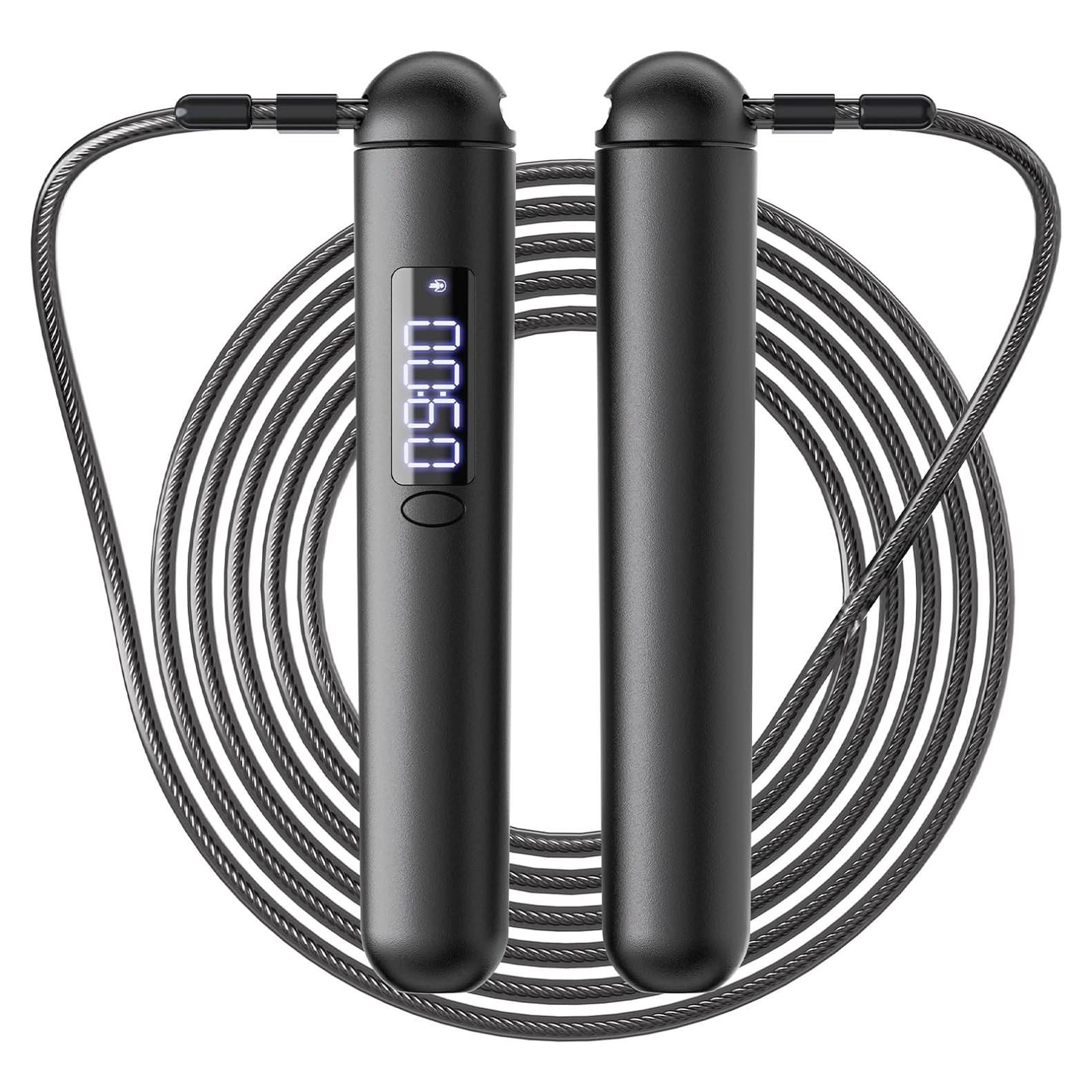 Cuerda de Salto Inteligente ACHDOFITS con Pantalla LED y Ajustable