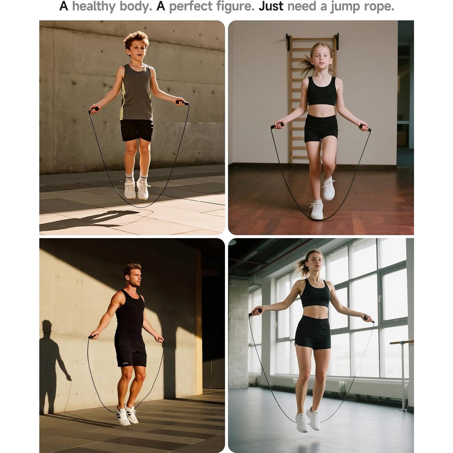 Cuerda de Salto Inteligente ACHDOFITS con Pantalla LED y Ajustable