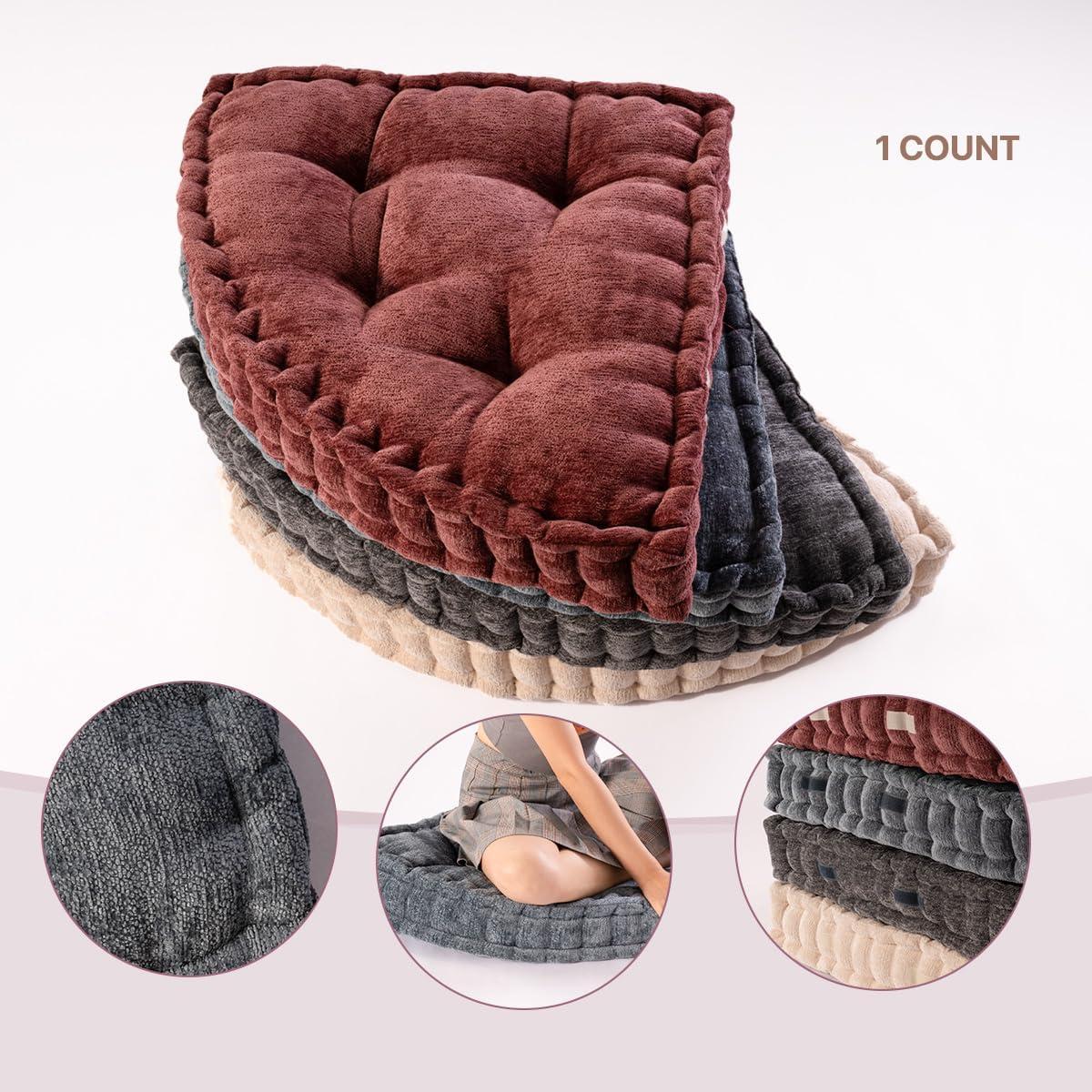 Cojín de Suelo TEXSTEAD Azul 50x50 cm para Meditación y Yoga