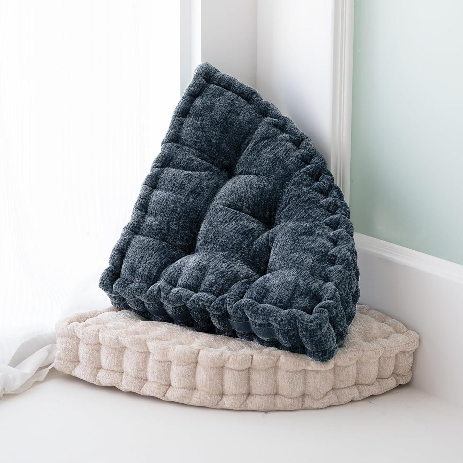 Cojín de Suelo TEXSTEAD Azul 50x50 cm para Meditación y Yoga