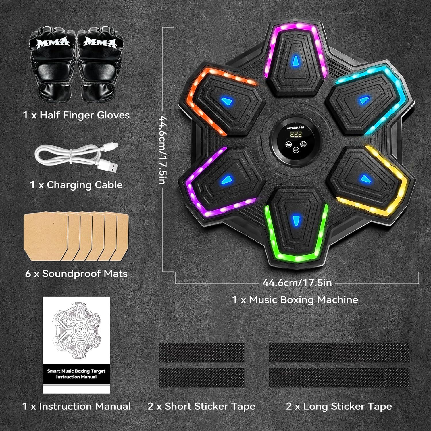 Máquina de Boxeo Musical METROLLER MBX-09 con Guantes