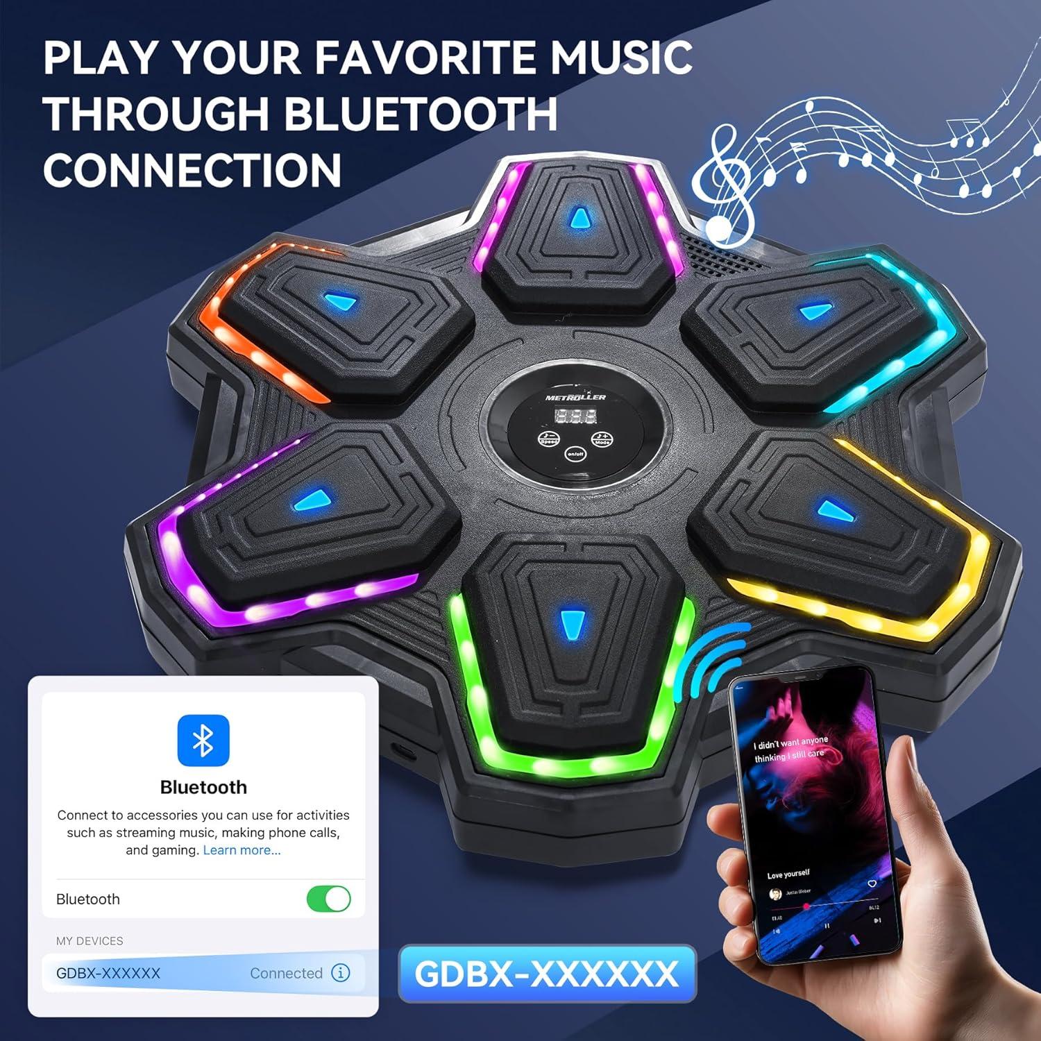 Máquina de Boxeo Musical METROLLER MBX-09 con Guantes