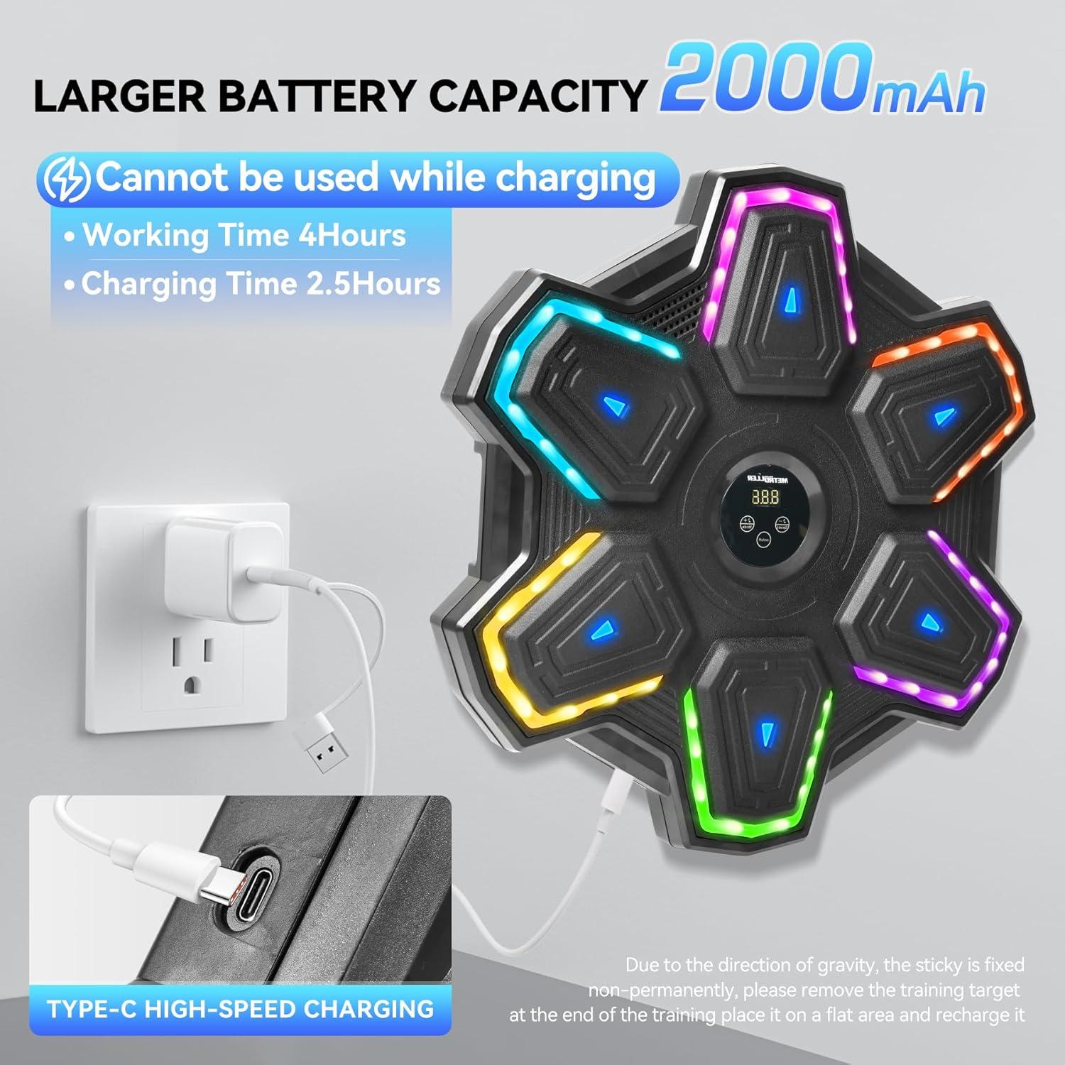 Máquina de Boxeo Musical METROLLER MBX-09 con Guantes