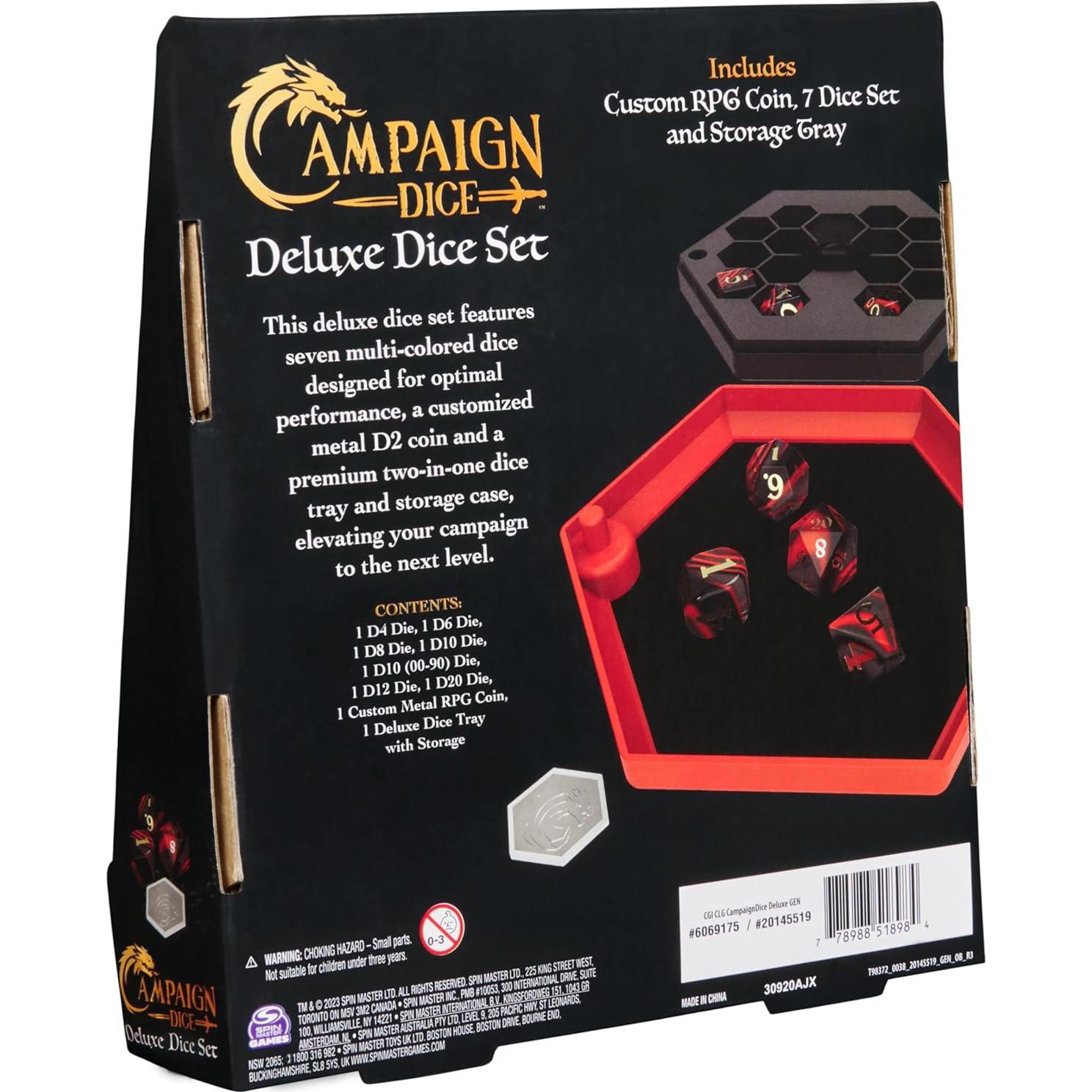 Dados de Campaña Spin Master 7 Poliedricos para RPG