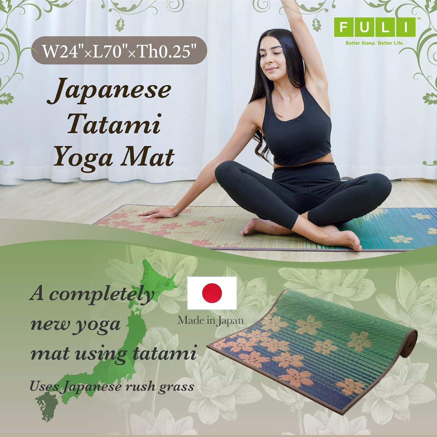 Estera de Yoga Tatami FULI Igusa 178x61 cm Antideslizante
