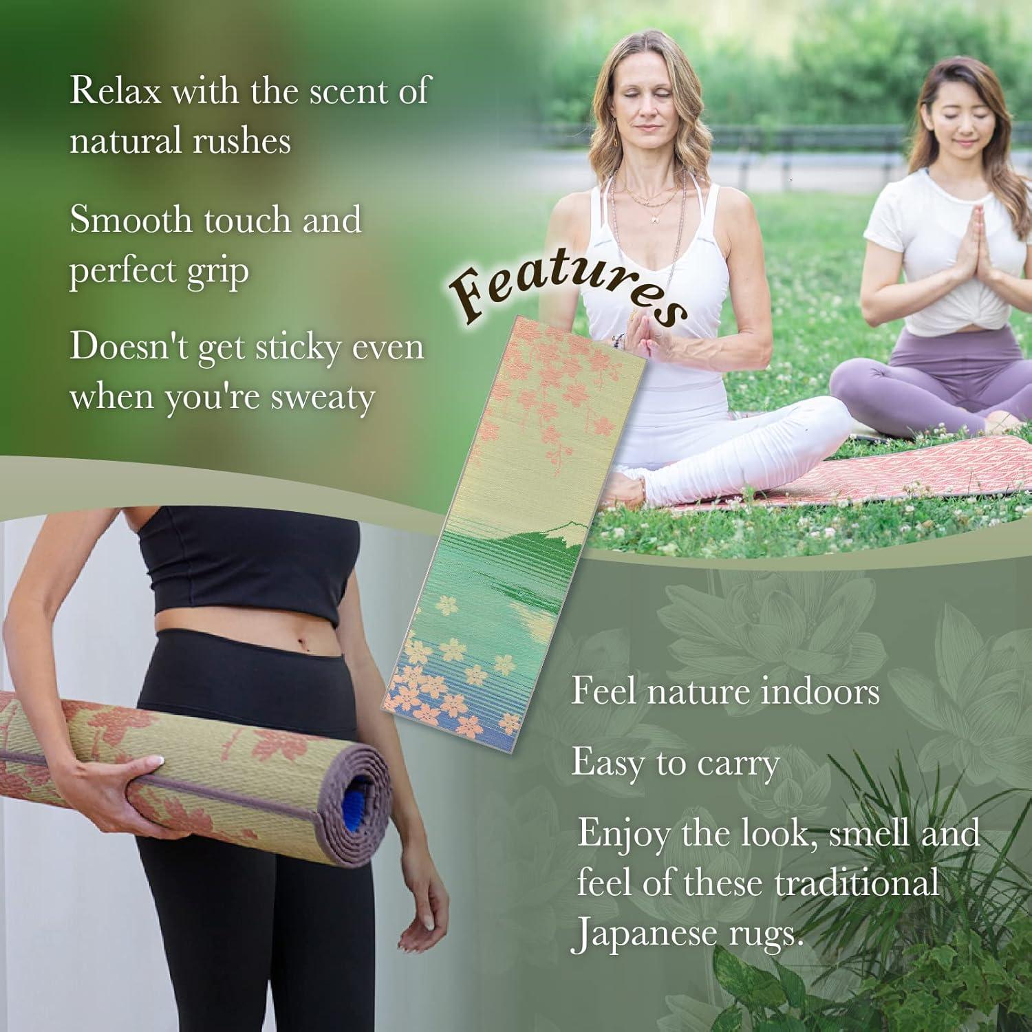 Estera de Yoga Tatami FULI Igusa 178x61 cm Antideslizante