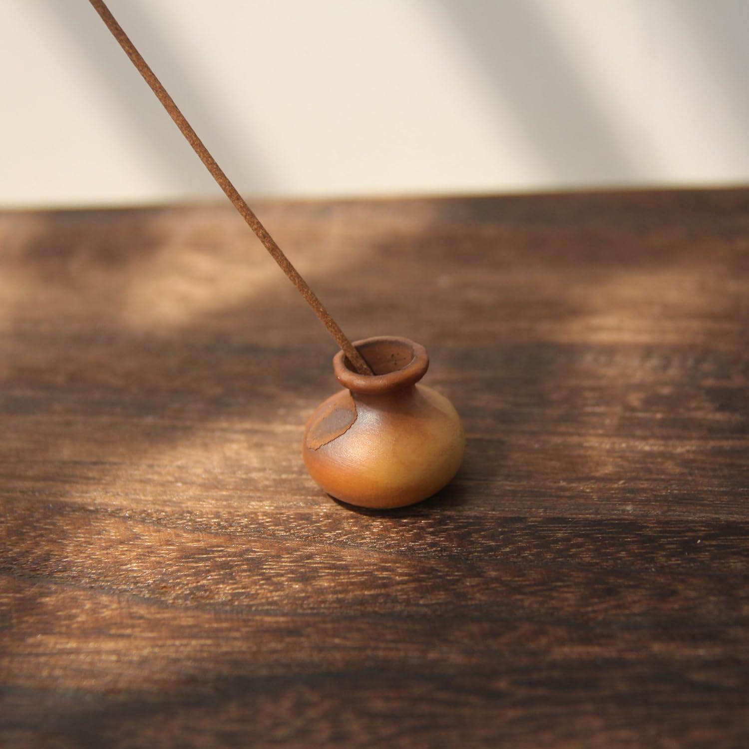 Soporte de Incienso Cerámica Liandxy Rana Meditación Grande